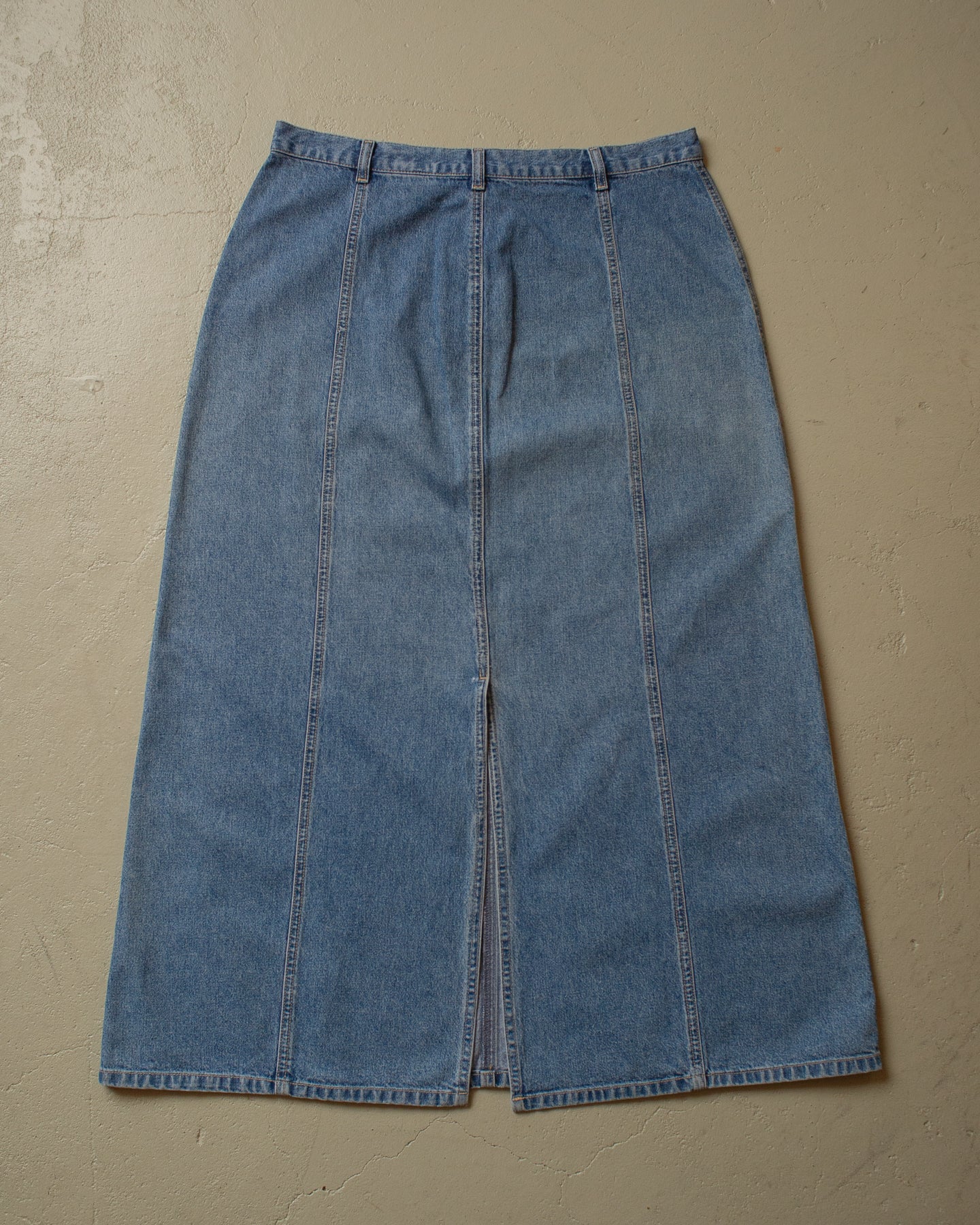 90s Eddie Bauer Denim Long Skirt blue - 35