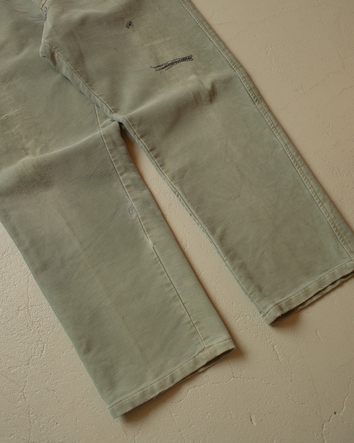 1950s Faded Workwear Pants khaki - W35 L30