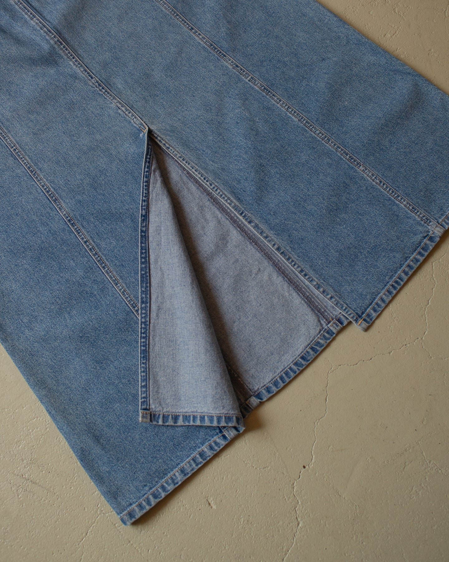 90s Eddie Bauer Denim Long Skirt blue - 35