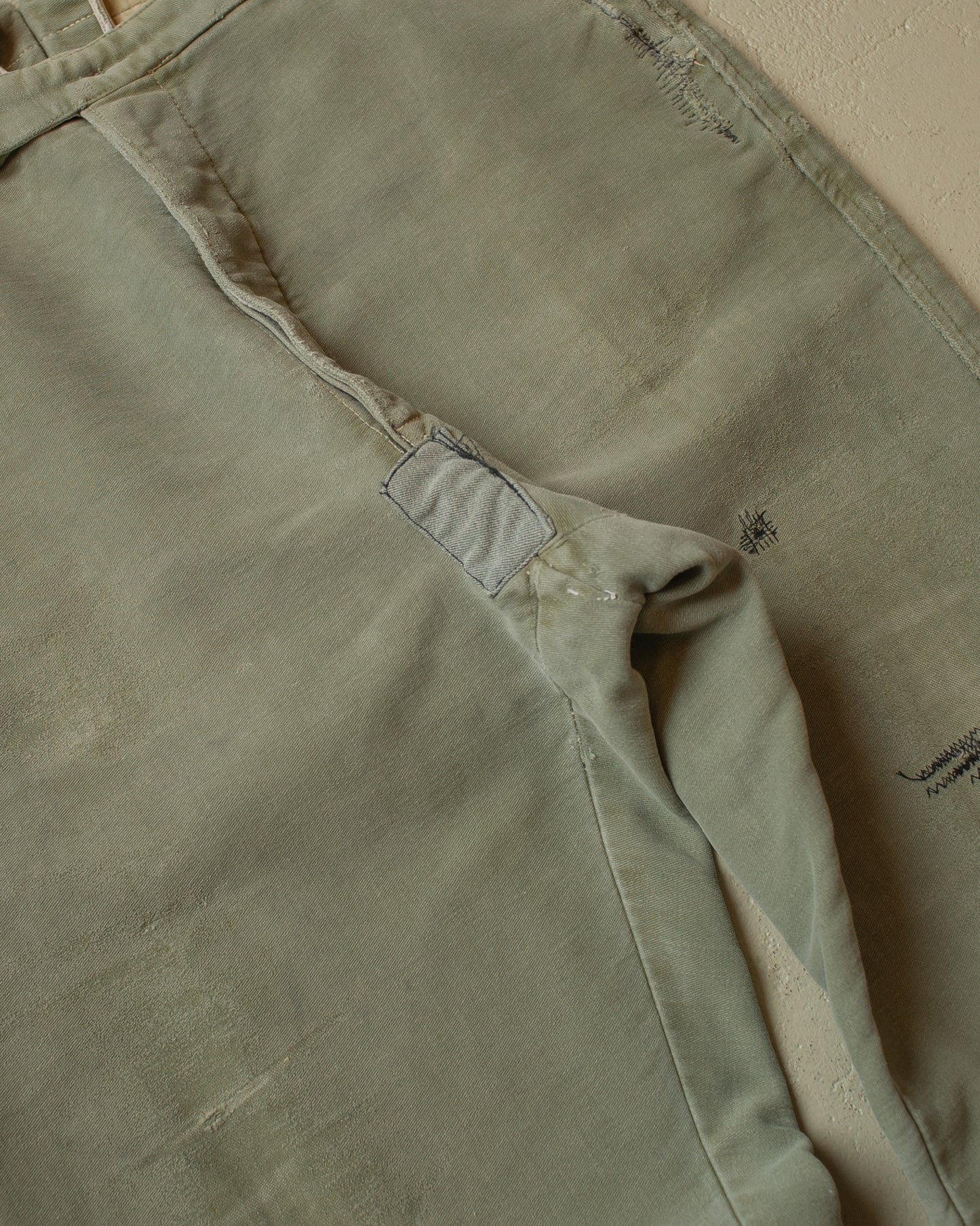 1950s Faded Workwear Pants khaki - W35 L30