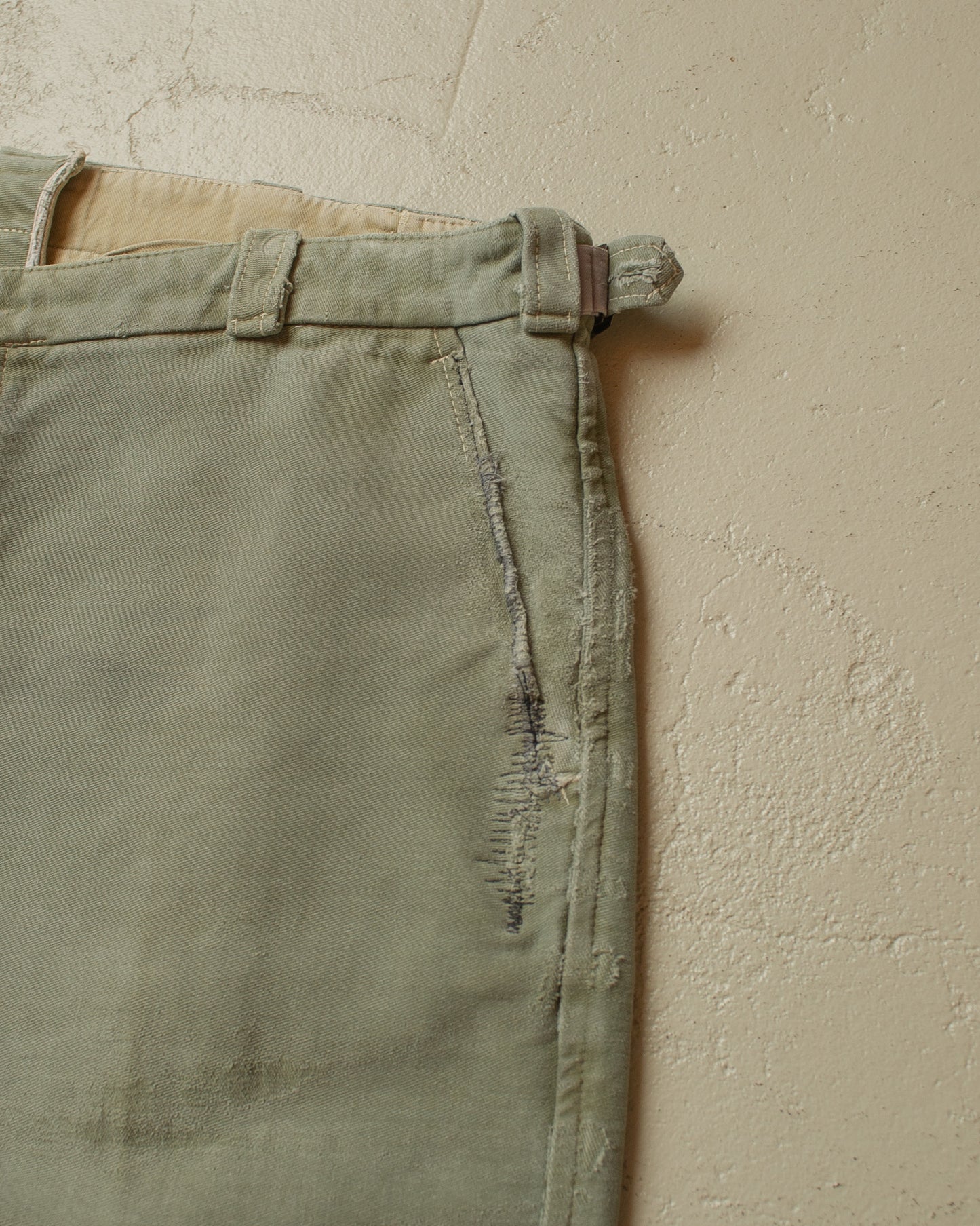 1950s Faded Workwear Pants khaki - W35 L30