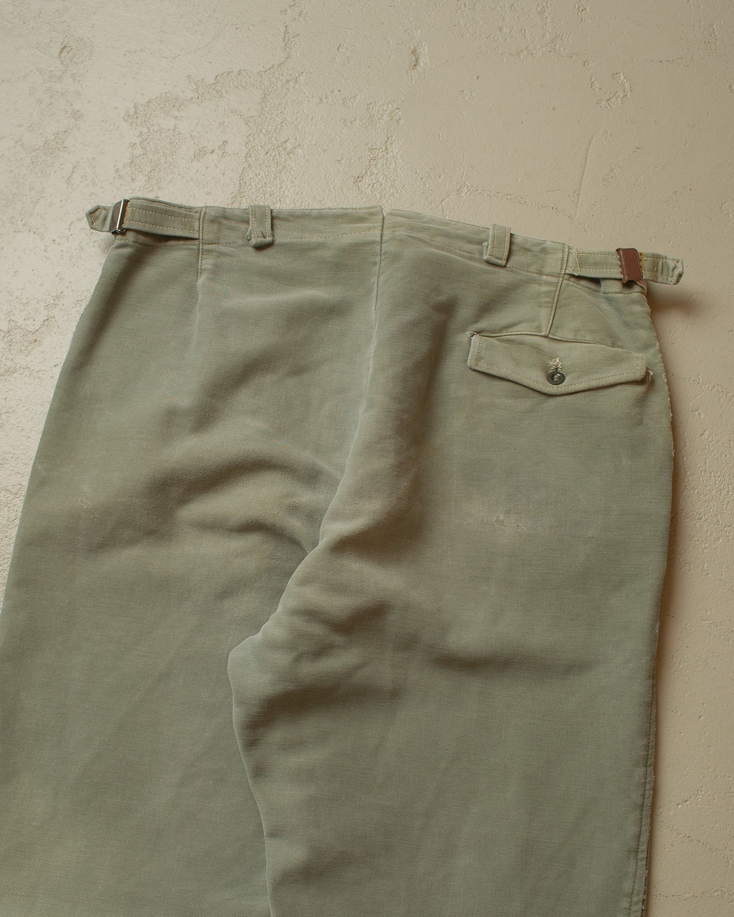 1950s Faded Workwear Pants khaki - W35 L30