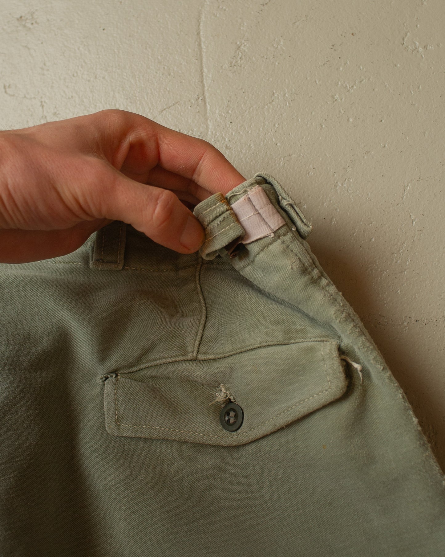 1950s Faded Workwear Pants khaki - W35 L30