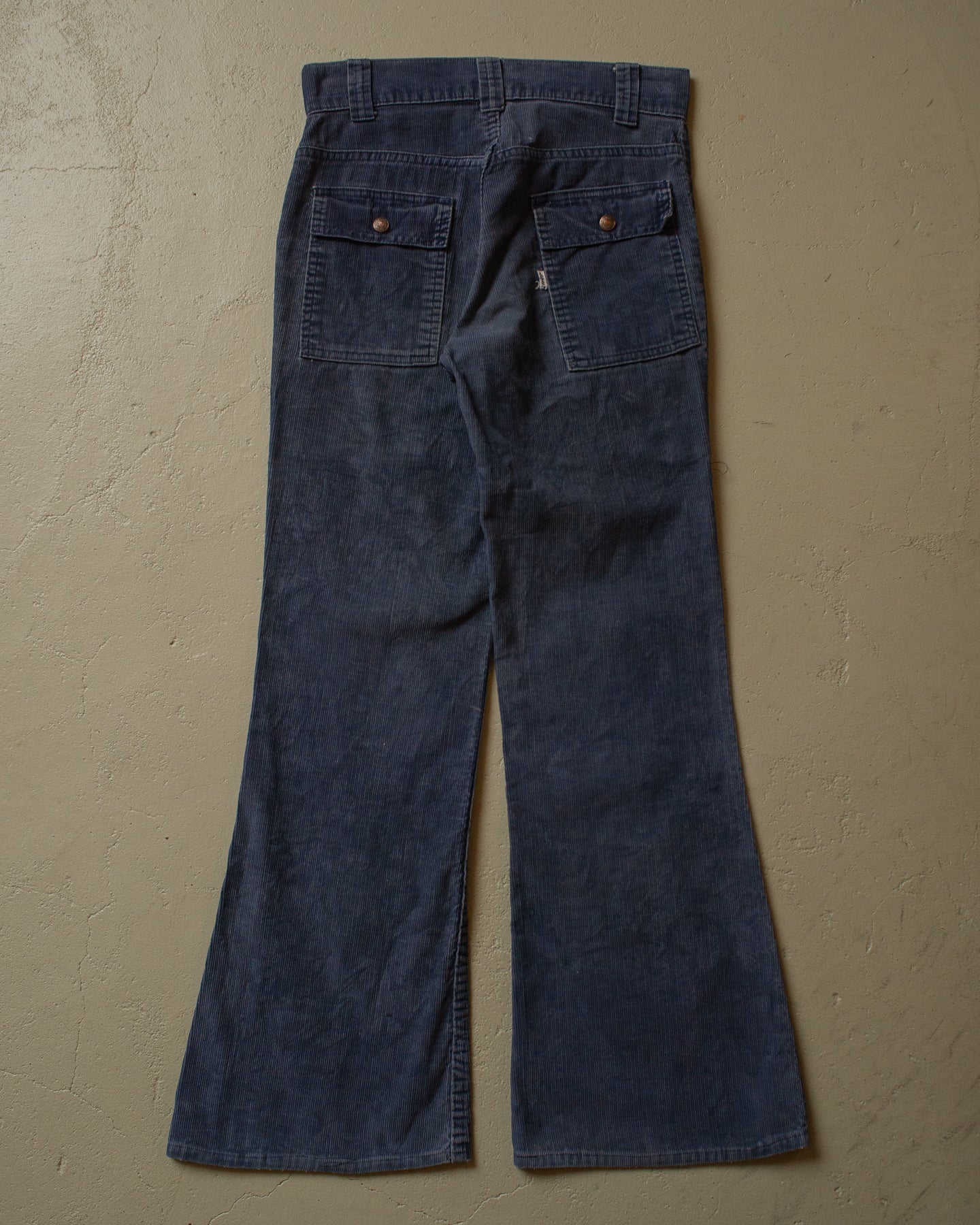 1975 Womens Levi´s 676 Corduroy Flared Pants grey - 30x30