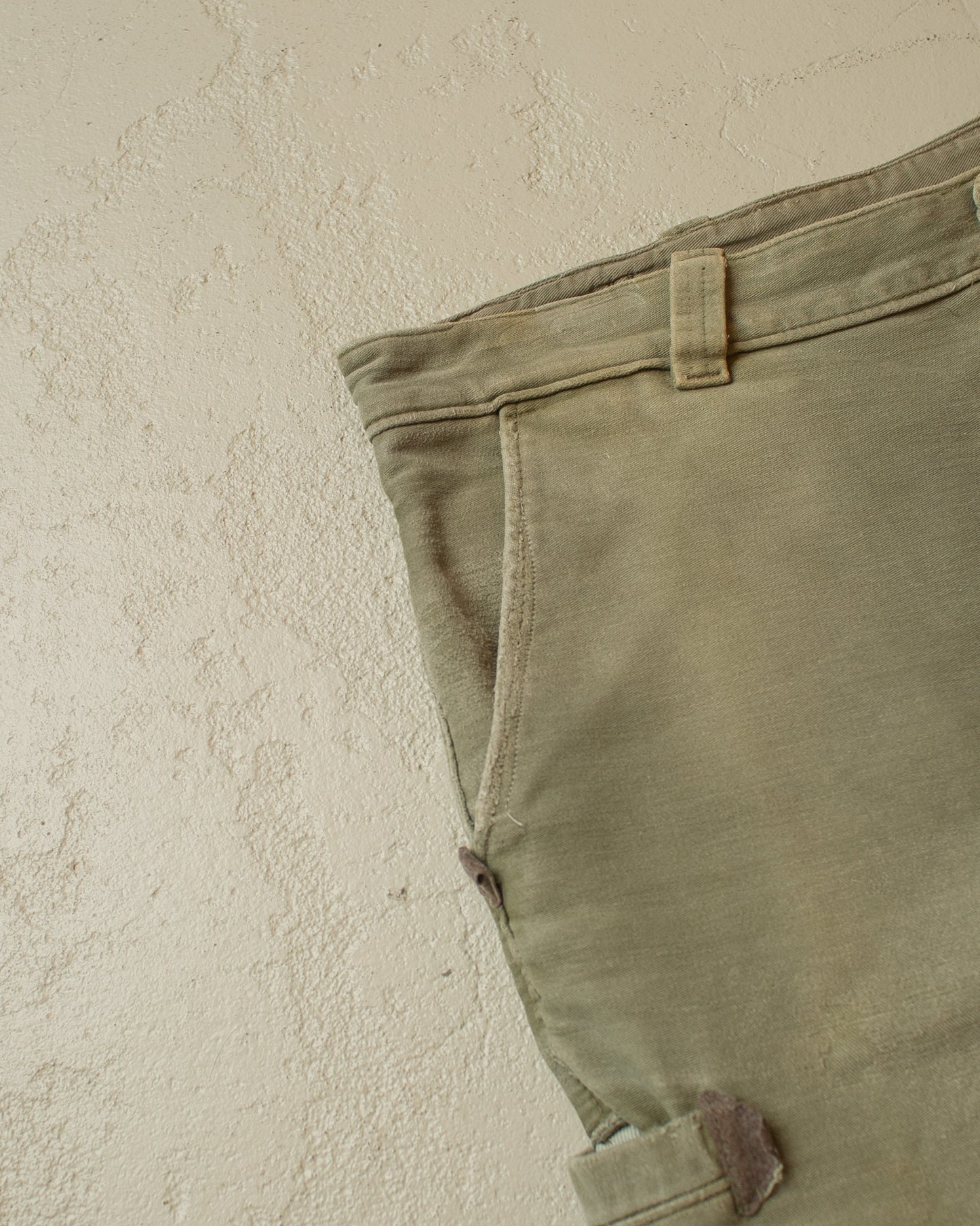 1950s/60s Faded Workwear Pants khaki - W38 L33