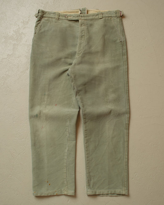1950s Faded Workwear Pants khaki - W36 L30
