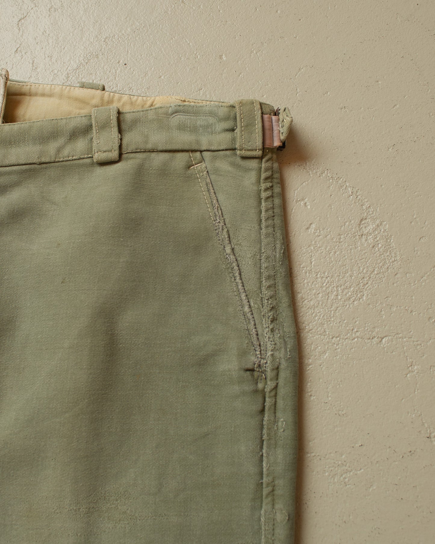 1950s Faded Workwear Pants khaki - W36 L30