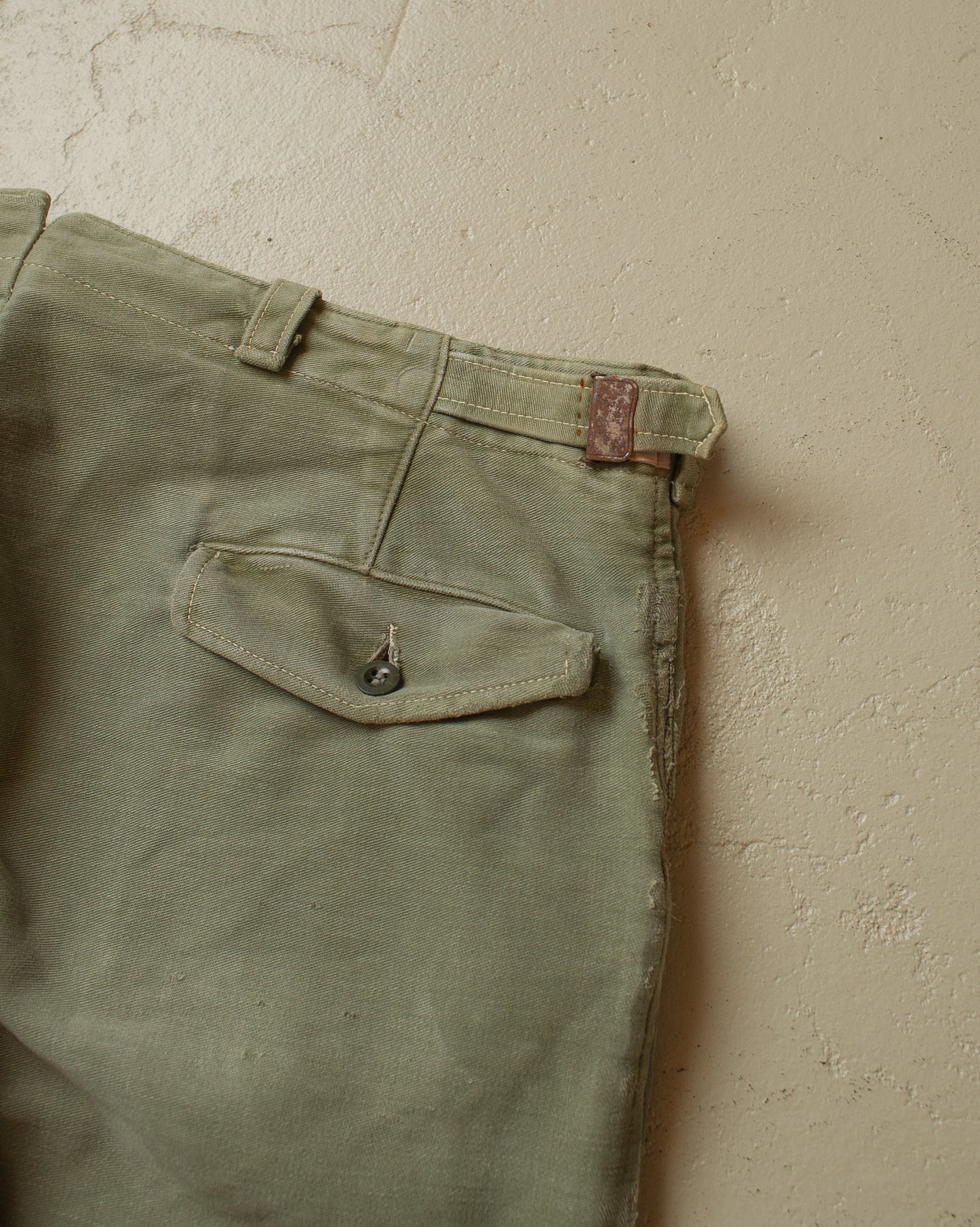 1950s Faded Workwear Pants khaki - W36 L30