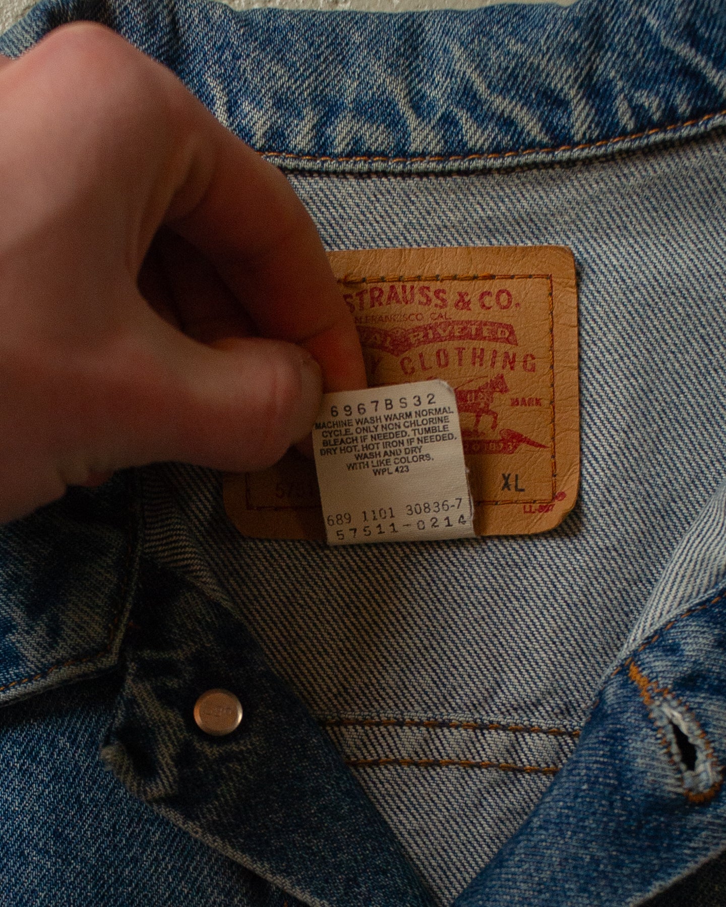 1991 Levi´s Type 3 Denim Jacket blue - XL