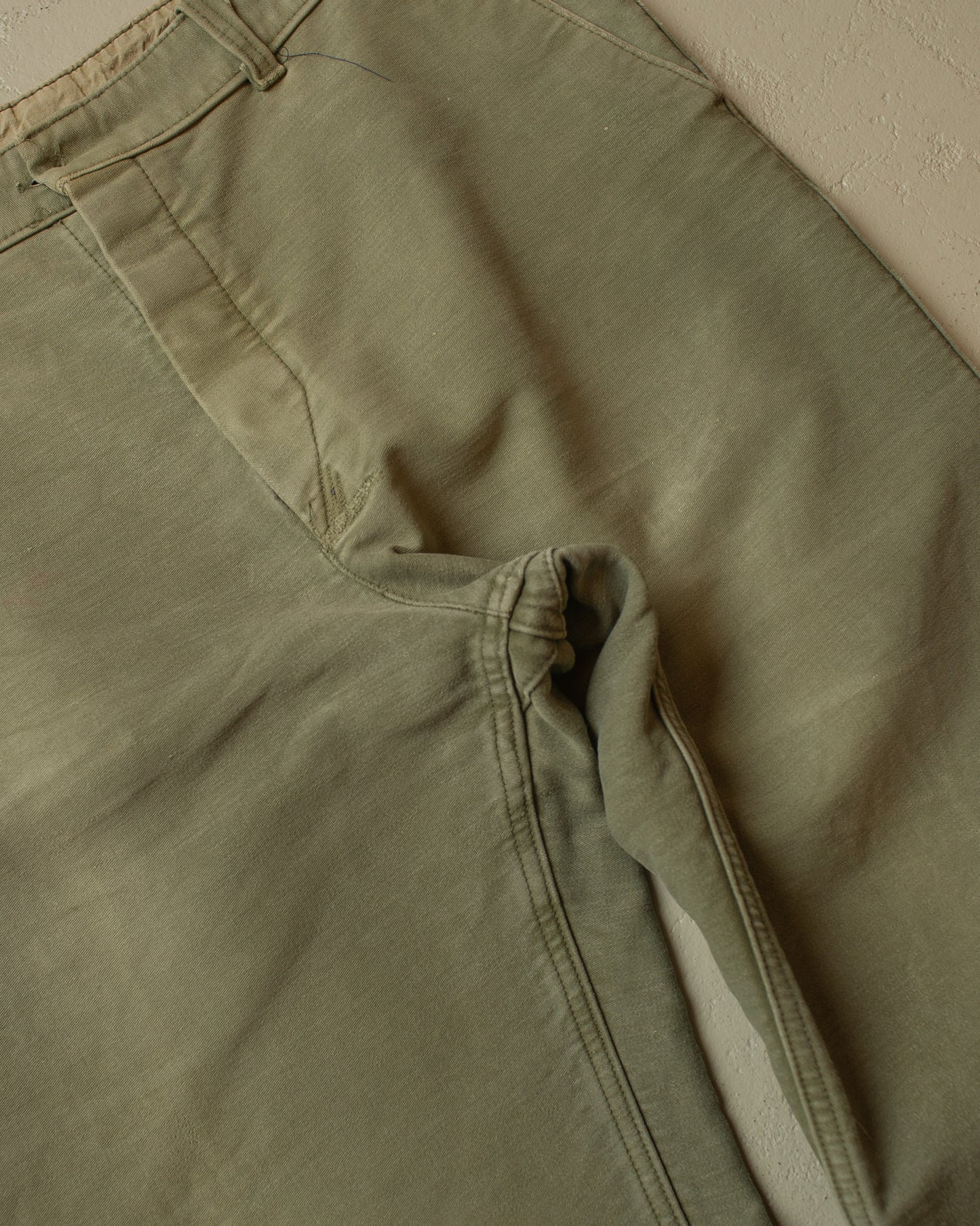 1960s/70s Faded Workwear Pants khaki - W37 L31