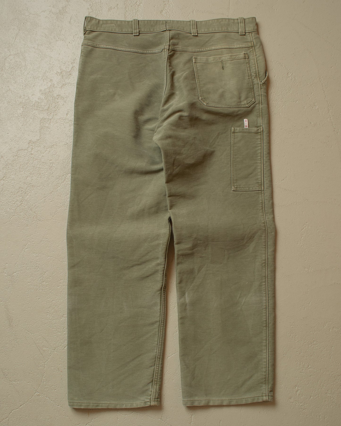 1960s/70s Faded Workwear Pants khaki - W37 L31