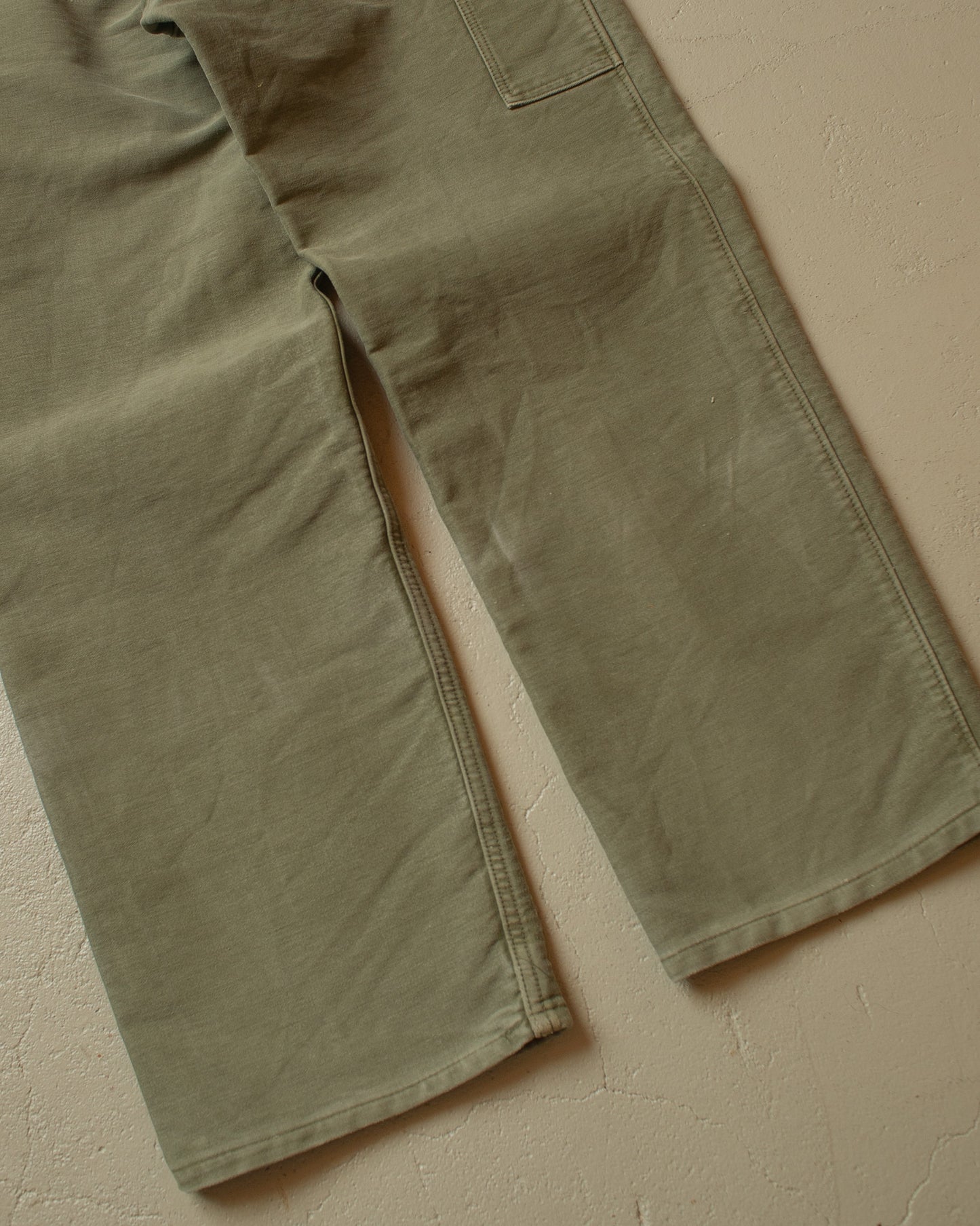 1960s/70s Faded Workwear Pants khaki - W37 L31
