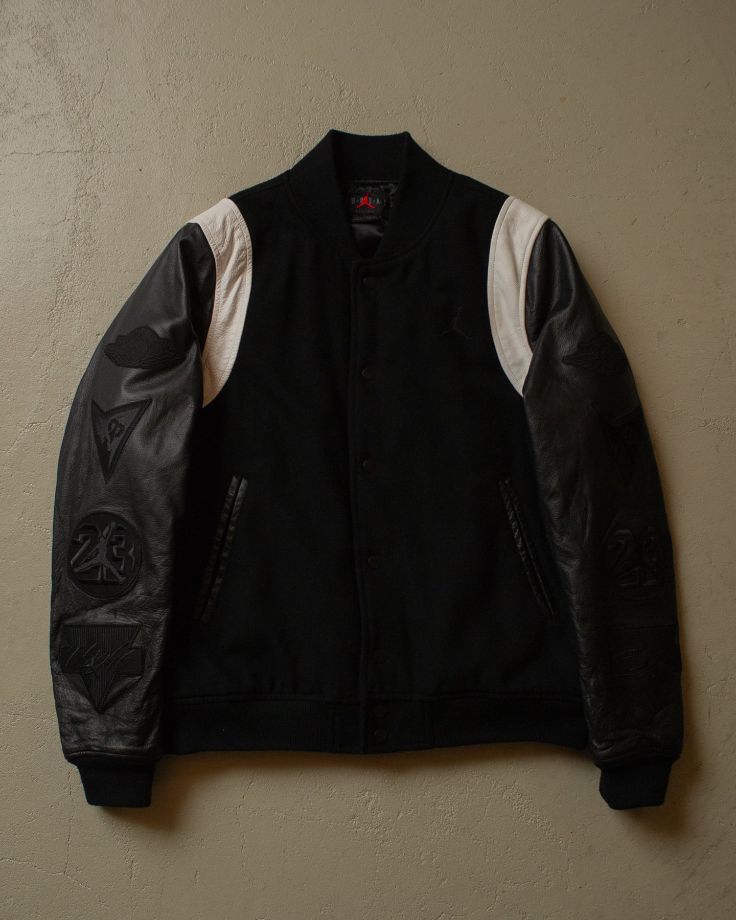 2000s Nike Air Jordan Varsity Jacket black - M