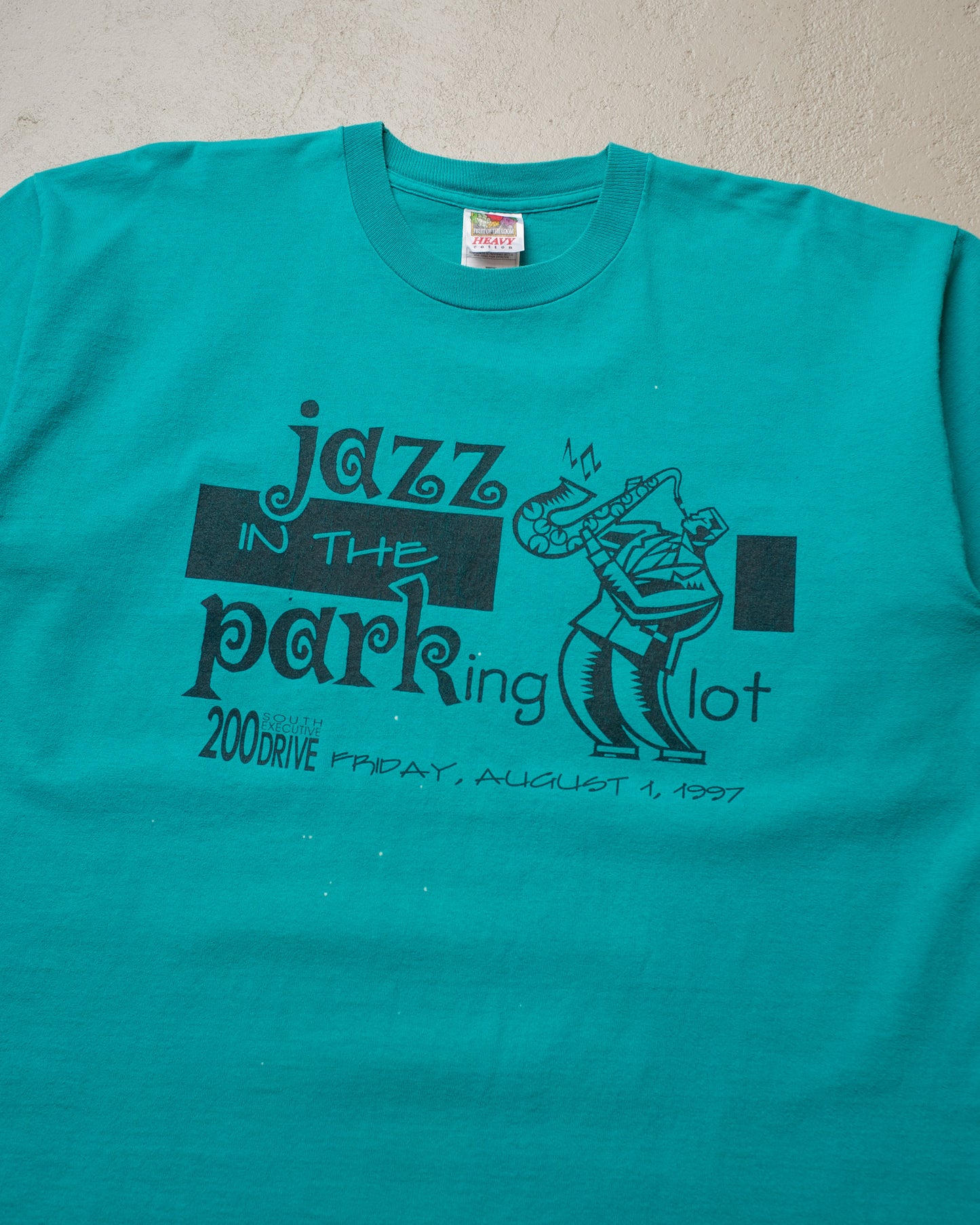 1997 "Jazz in the Parking lot" T-shirt turquoise - XL