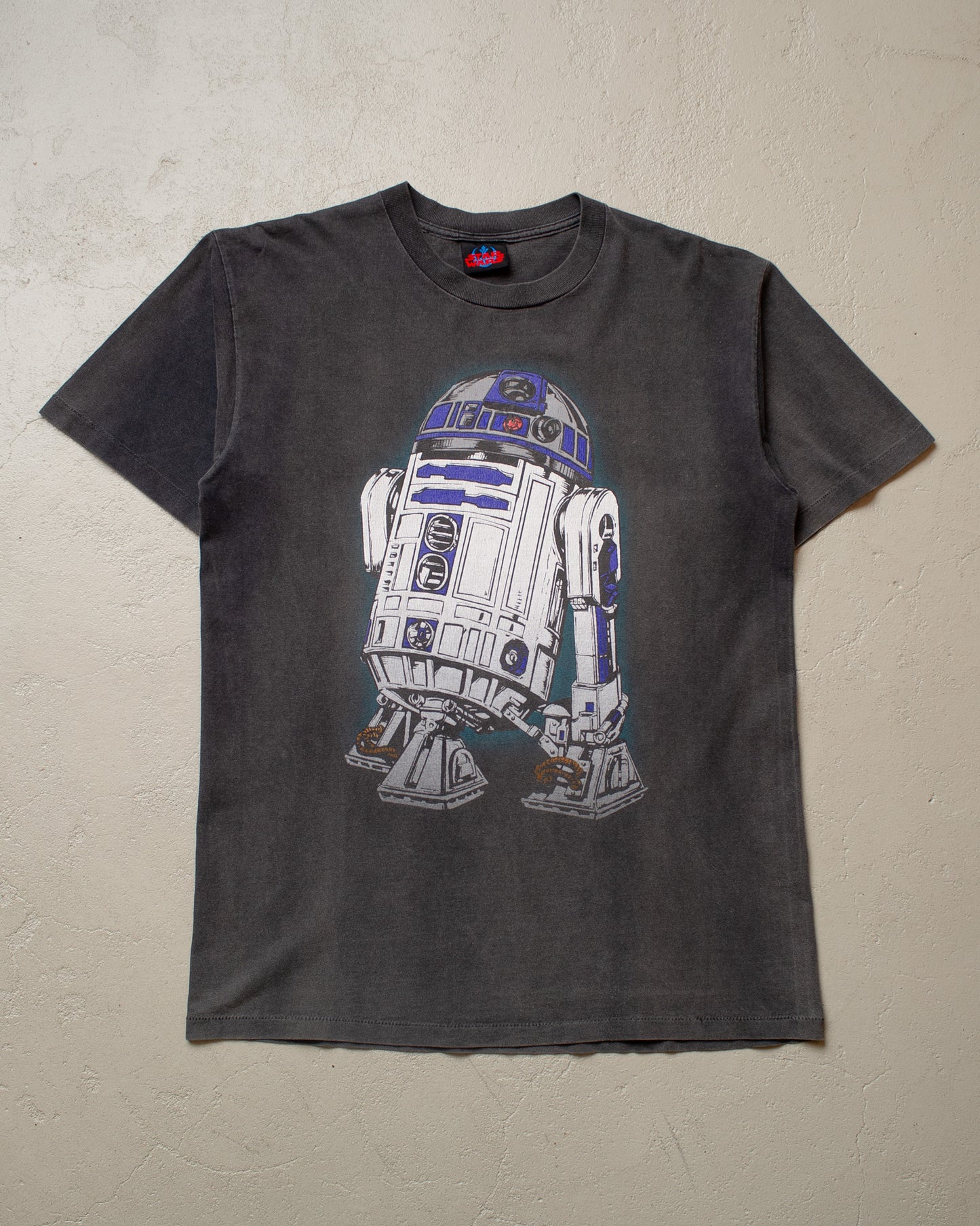 1997 Faded Star Wars R2-D2 T-shirt black - L