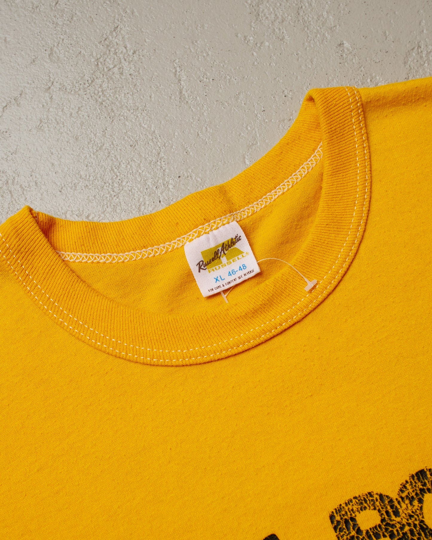 1970s "Give Bobby the Chair" T-shirt yellow - XL