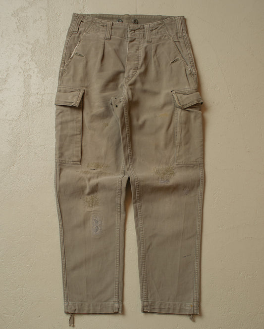 1980 Faded Workwear Cargo Pants grey - W28 L28