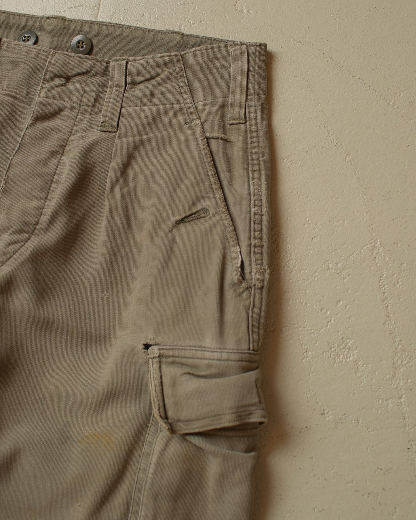 1980 Faded Workwear Cargo Pants grey - W28 L28