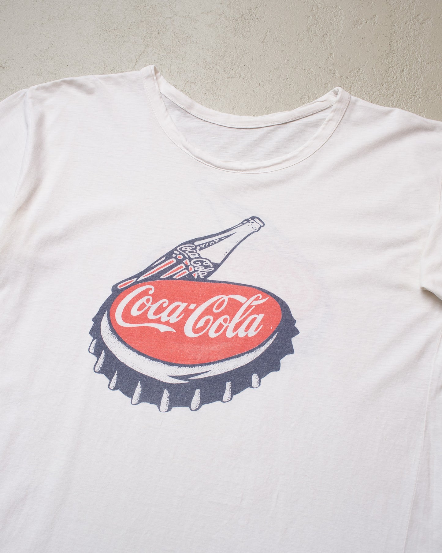 1970s/80s Coca Cola Promo T-shirt white - M/L