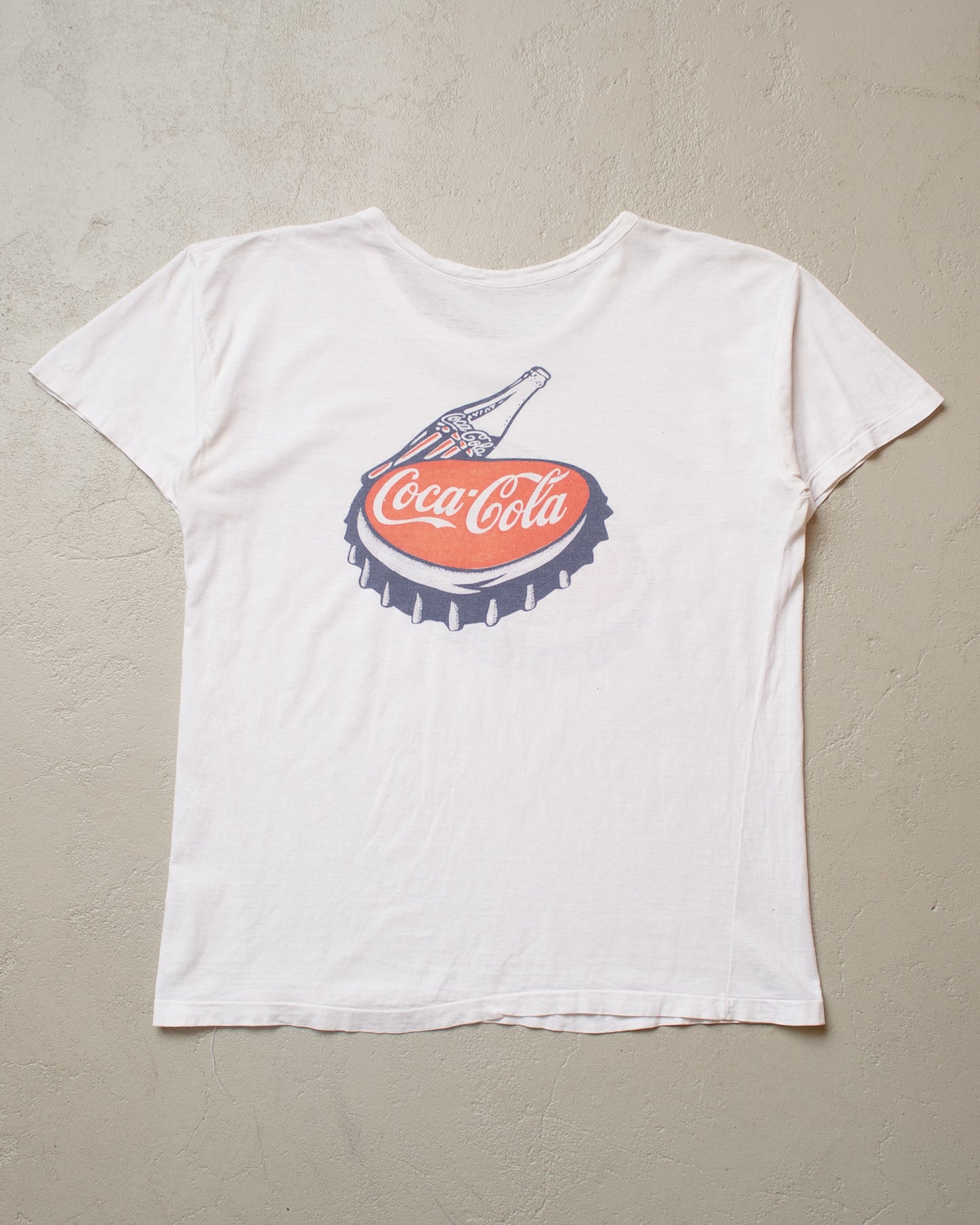 1970s/80s Coca Cola Promo T-shirt white - M/L
