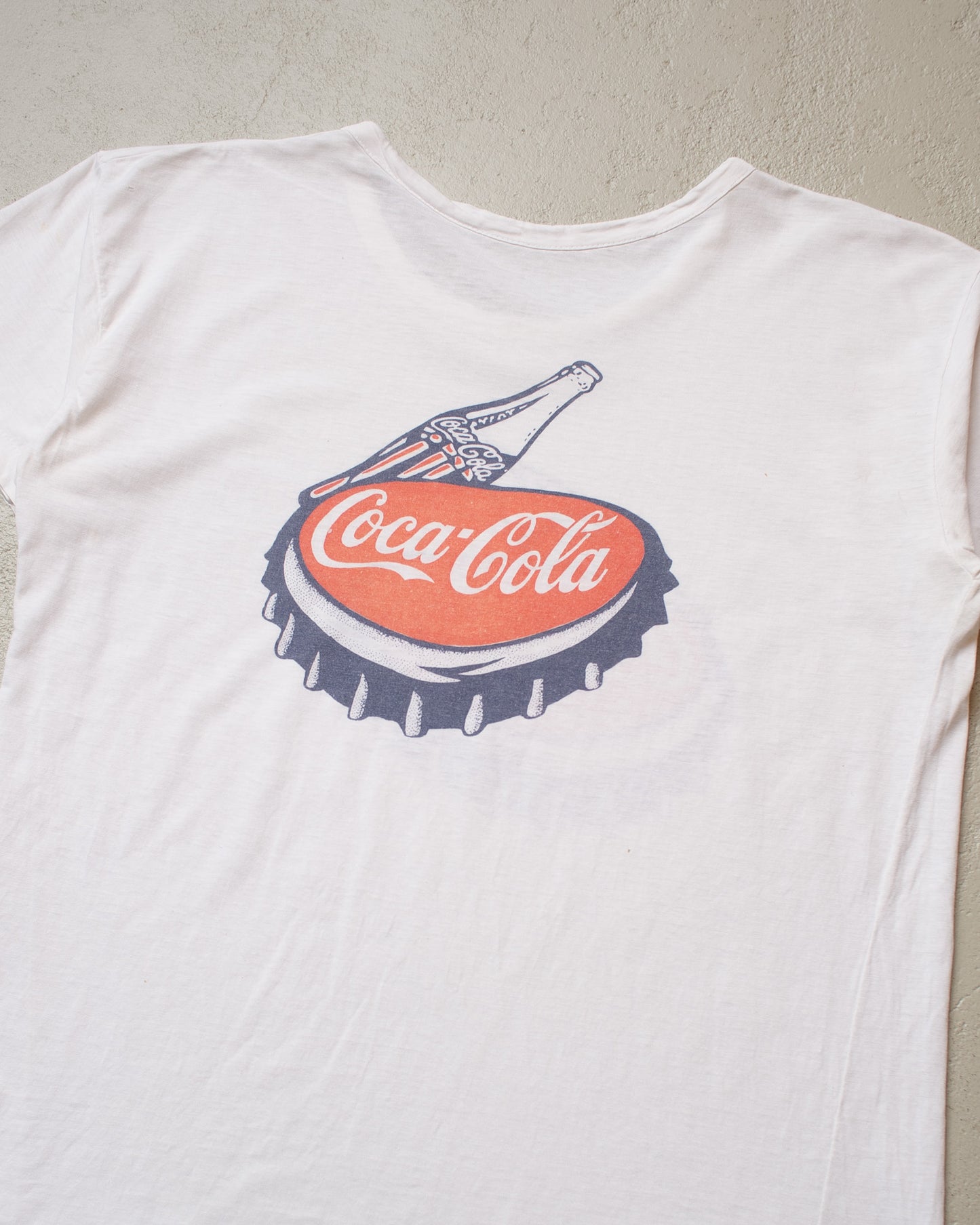 1970s/80s Coca Cola Promo T-shirt white - M/L
