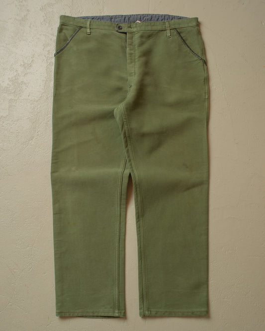 1970s Workwear Pants green - W41 L33