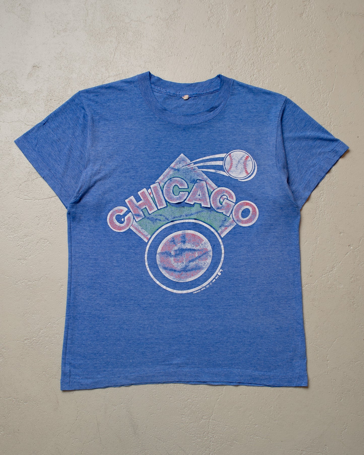1988 distressed Chicago Cubs MLB T-shirt blue - M