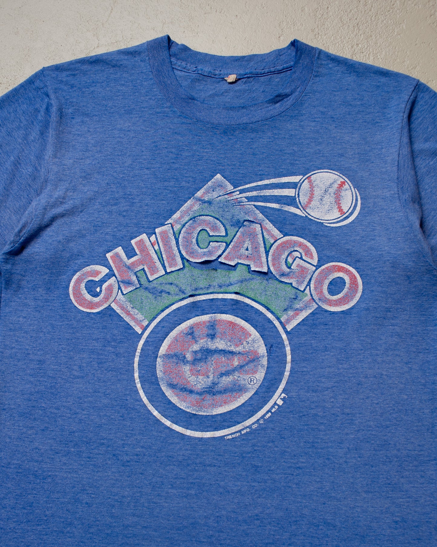 1988 distressed Chicago Cubs MLB T-shirt blue - M