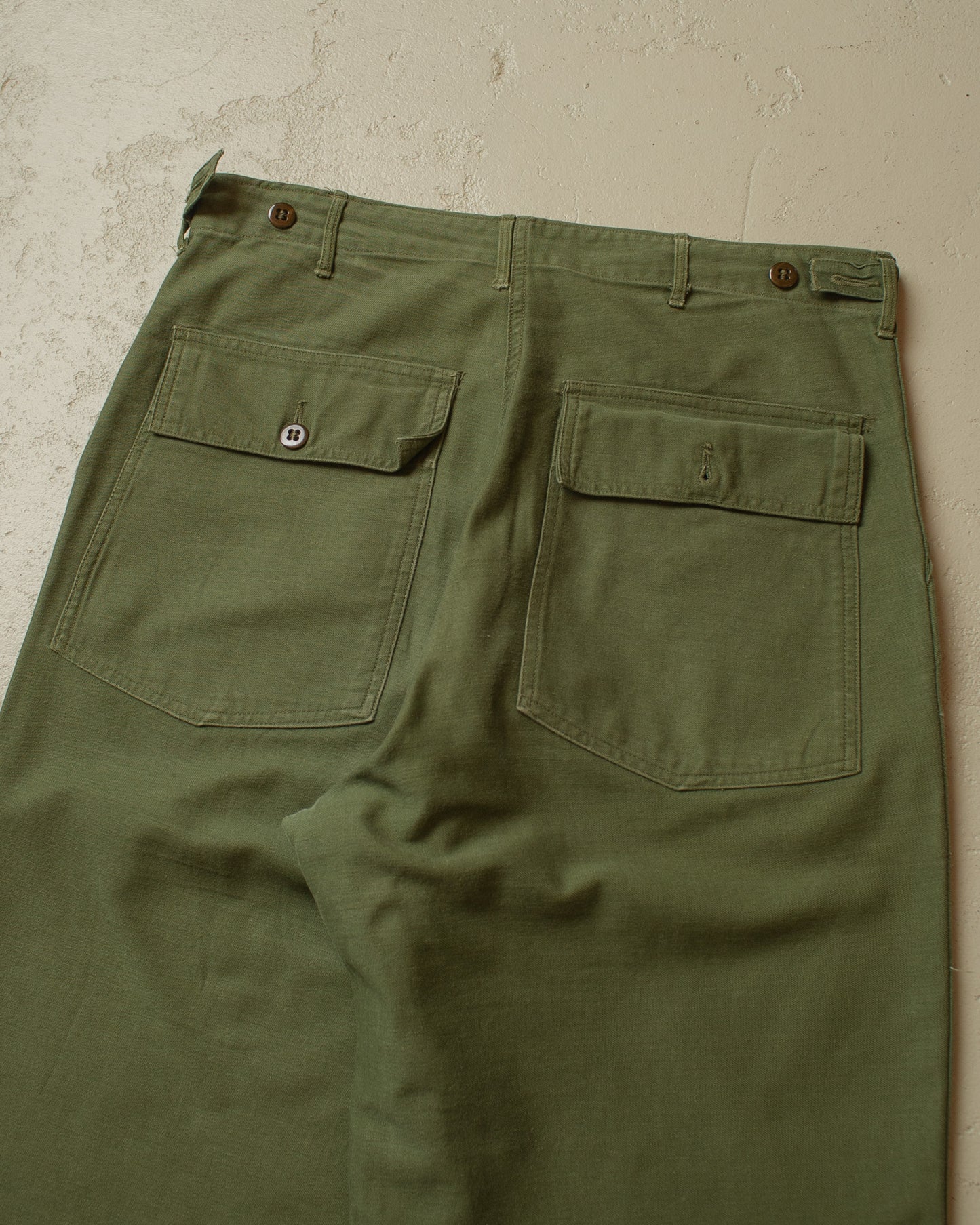 1960s/70s OG 107 Fatique Pants green - W33/34 L33
