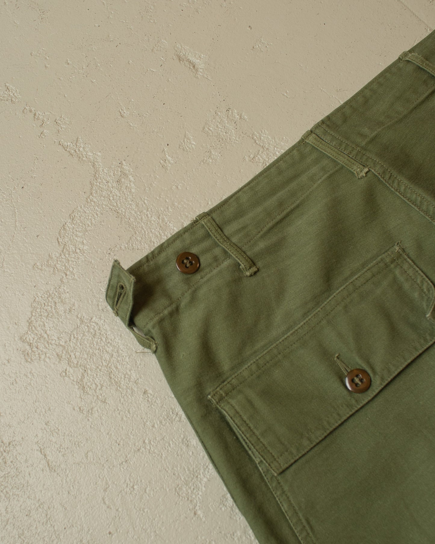 1960s/70s OG 107 Fatique Pants green - W33/34 L33