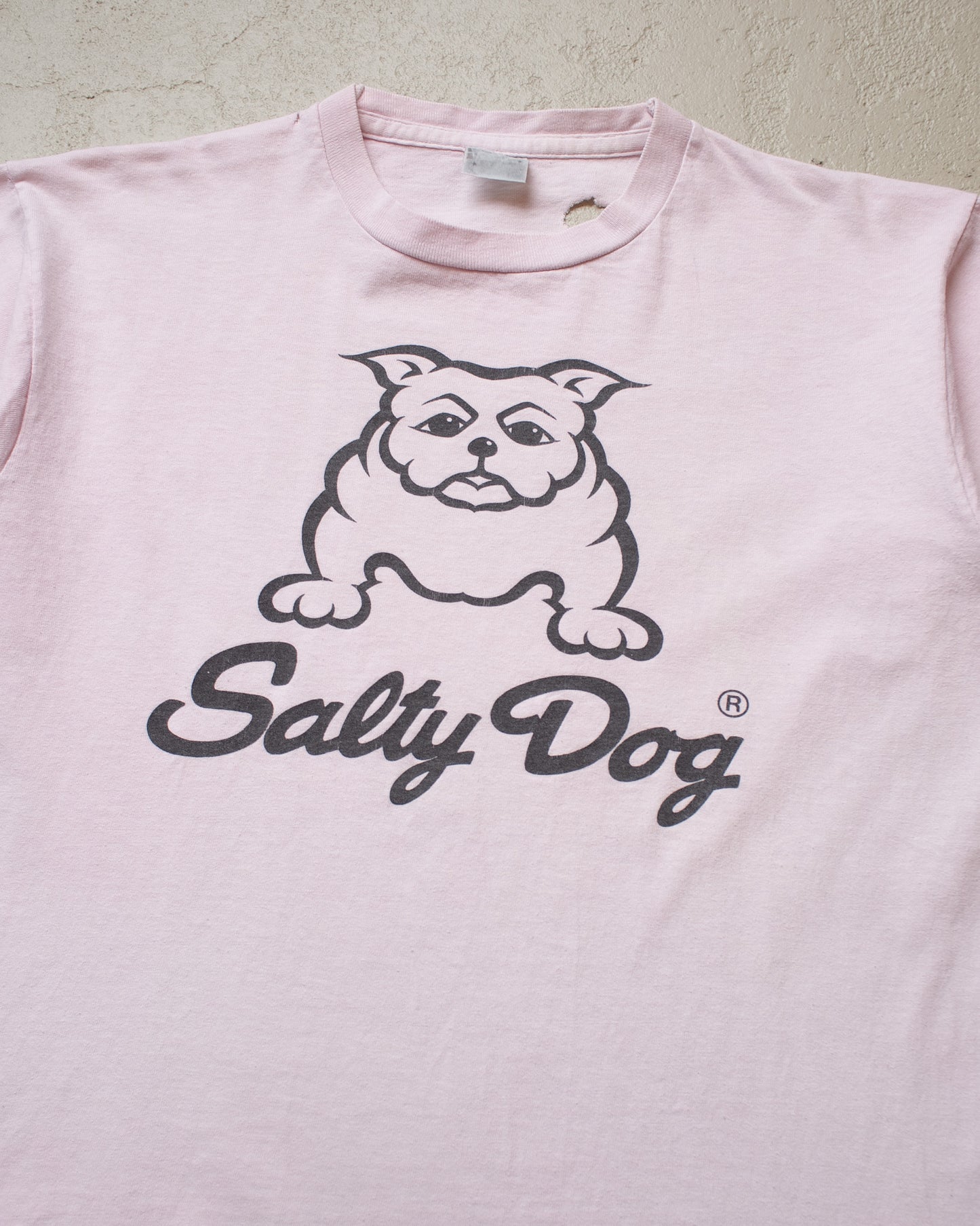 1990s distressed Salty Dog T-shirt white - M/L