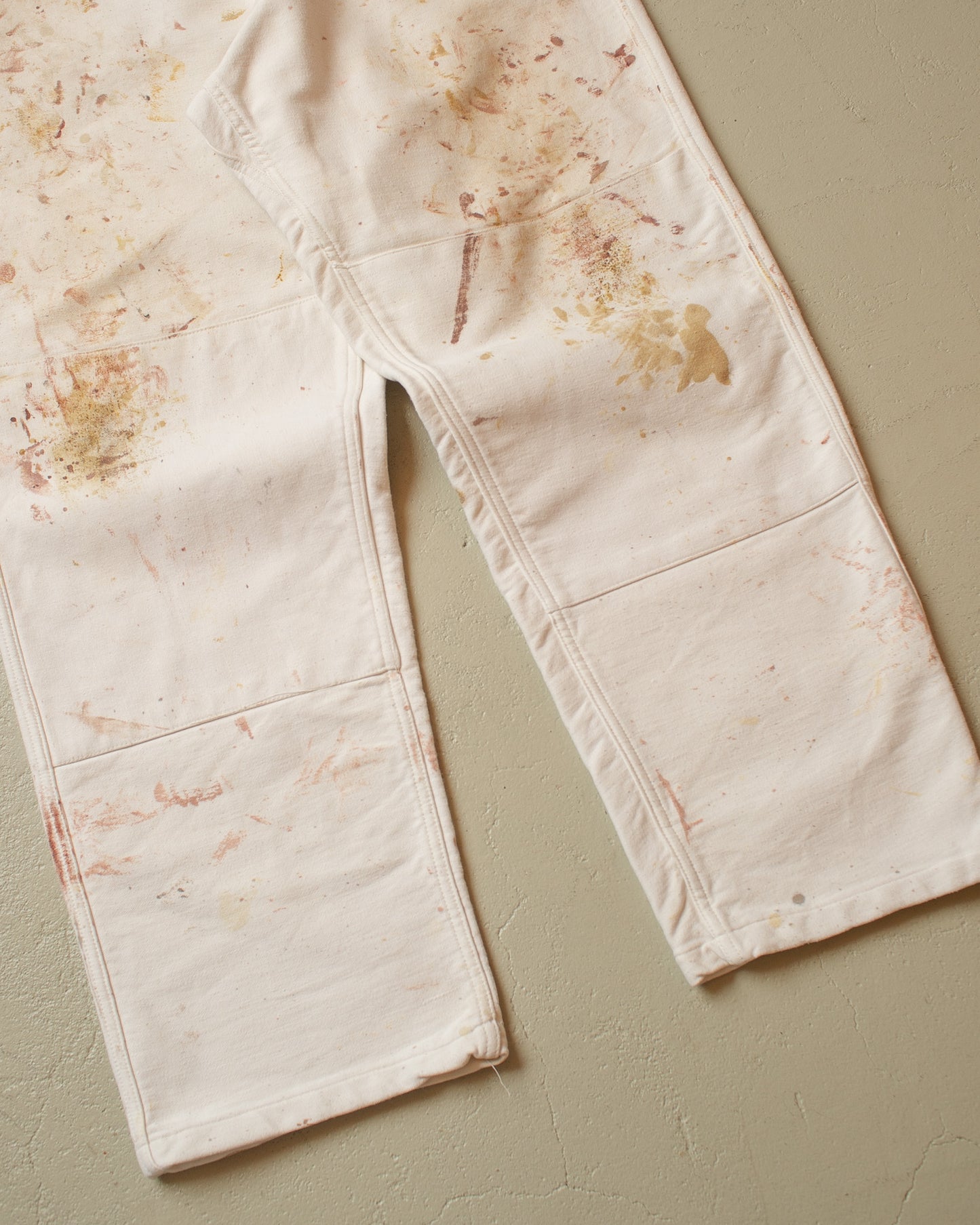 1970s Painter Moleskin Workwear Pants white - W41 L34