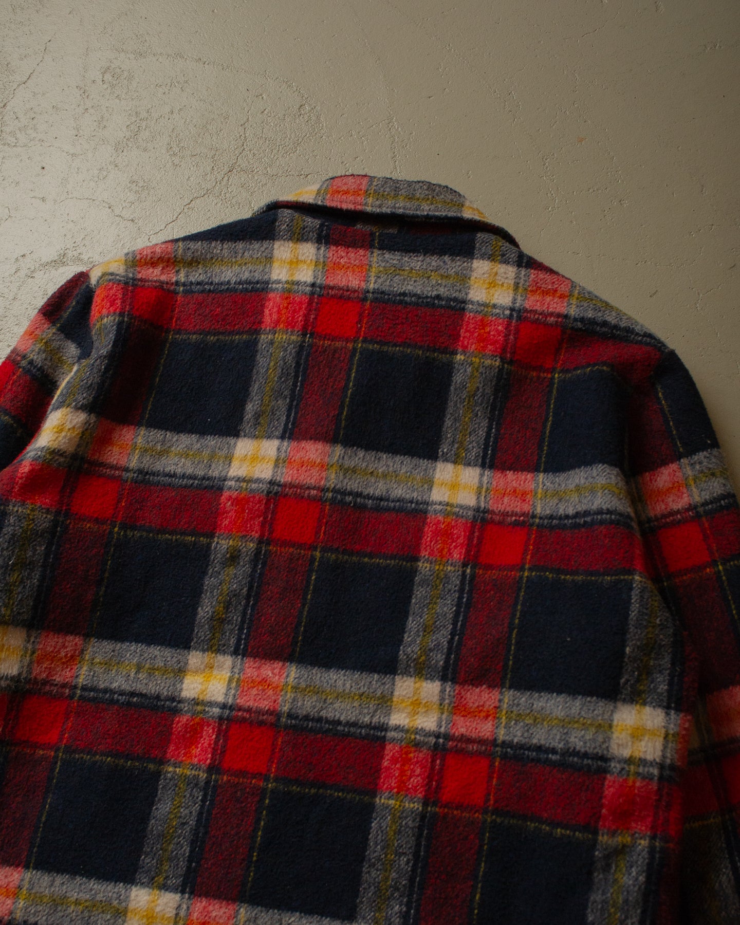 1960s Woodsman checkered Wool Jacket red - L