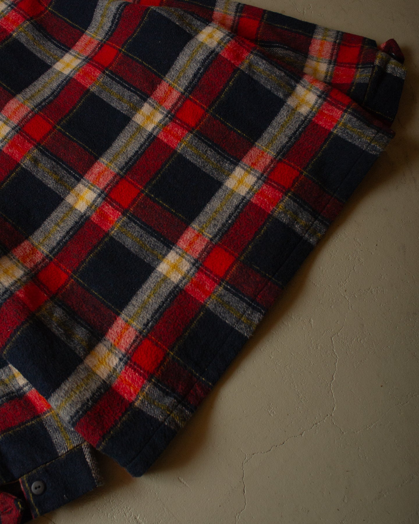 1960s Woodsman checkered Wool Jacket red - L