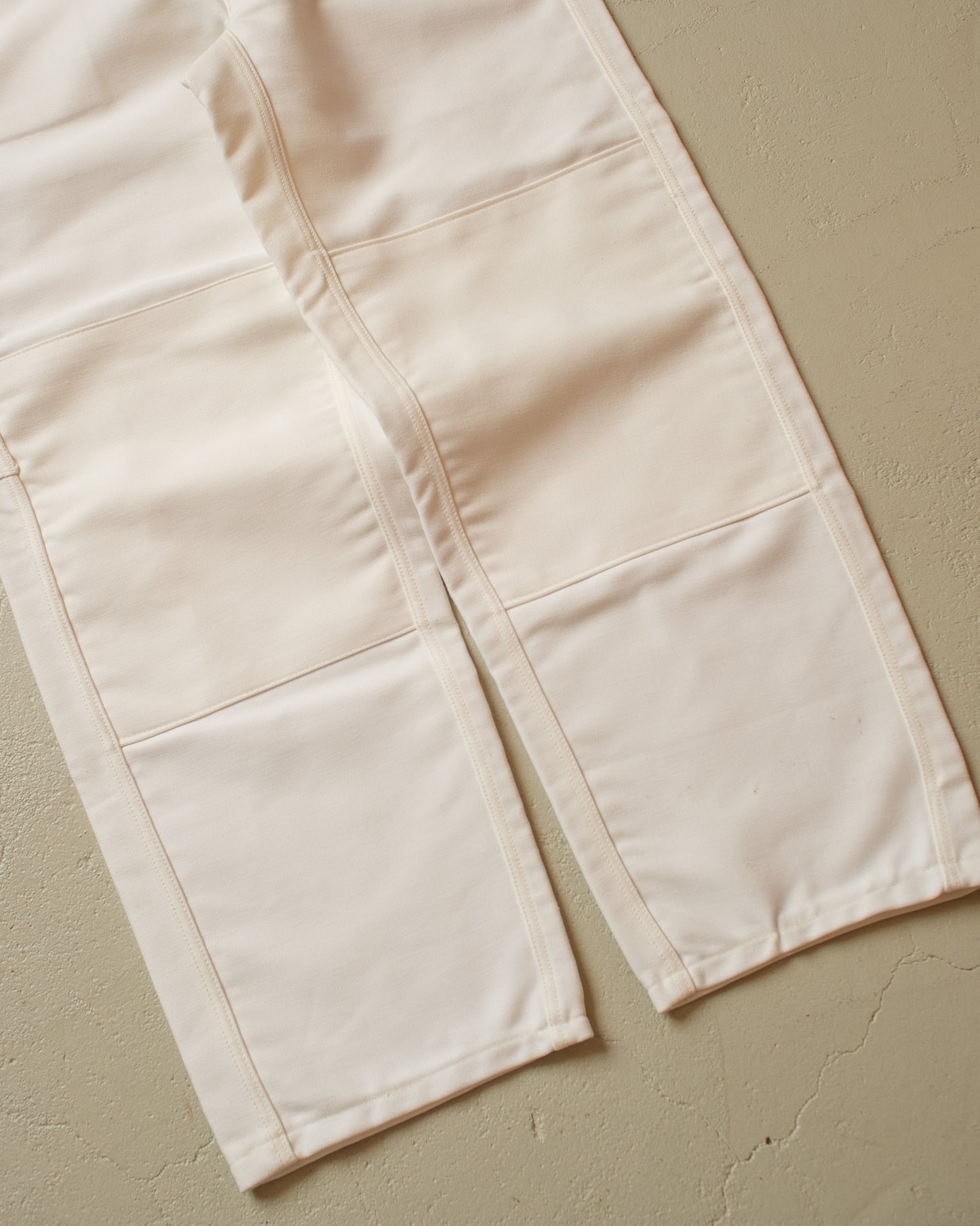 1970s Painter Moleskin Workwear Pants white - W41 L34