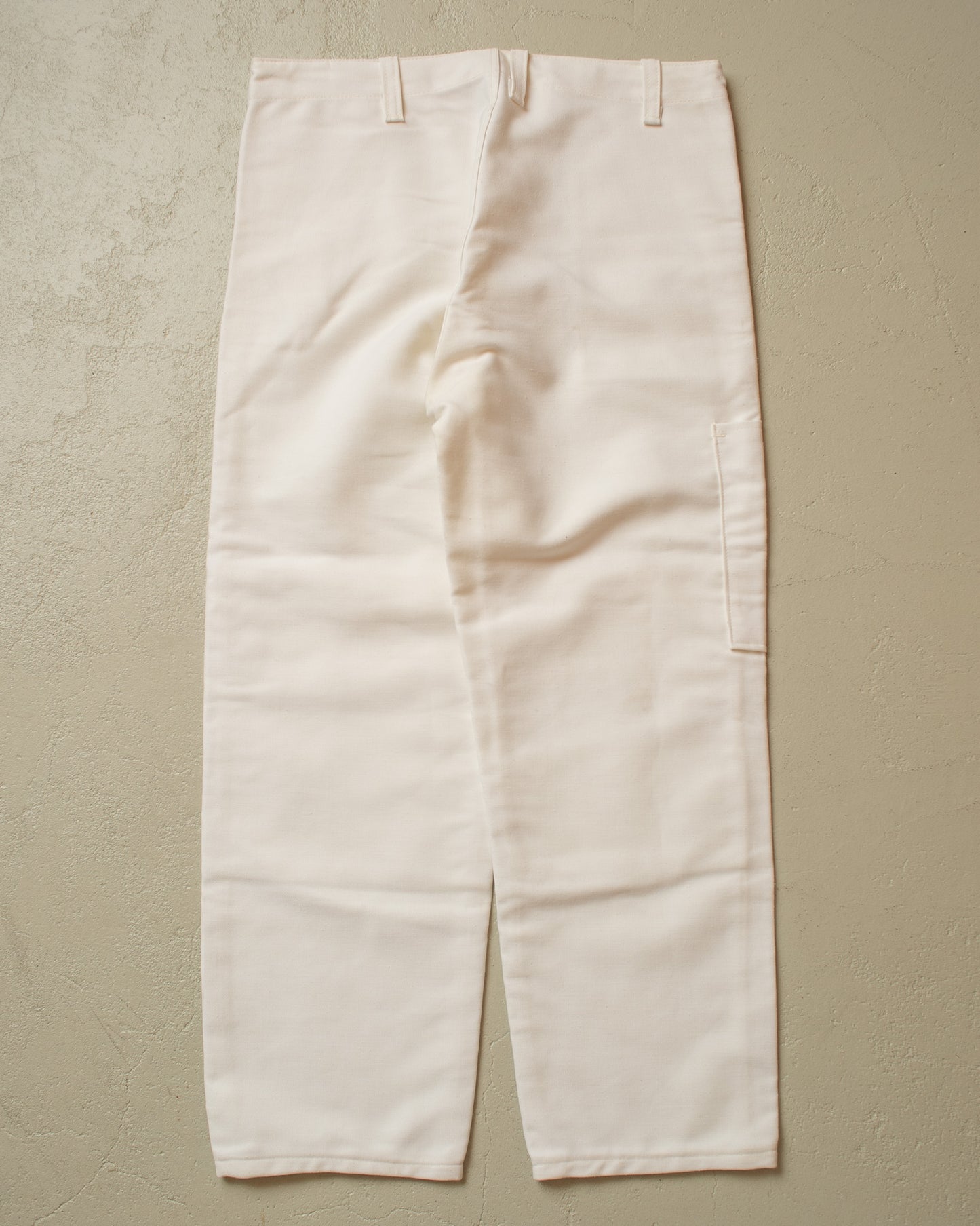 1970s unworn "Double Knee" Workwear Pants white - W33 L30