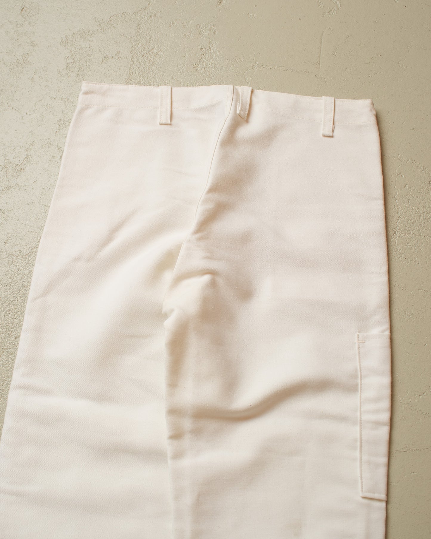 1970s unworn "Double Knee" Workwear Pants white - W33 L30