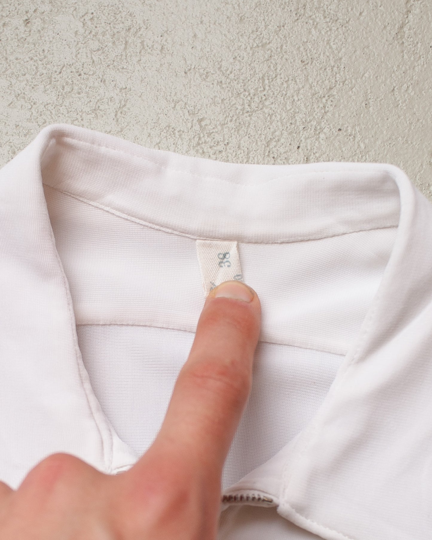 1940s/50s German Spearpoint Sport Shirt white - XS/S