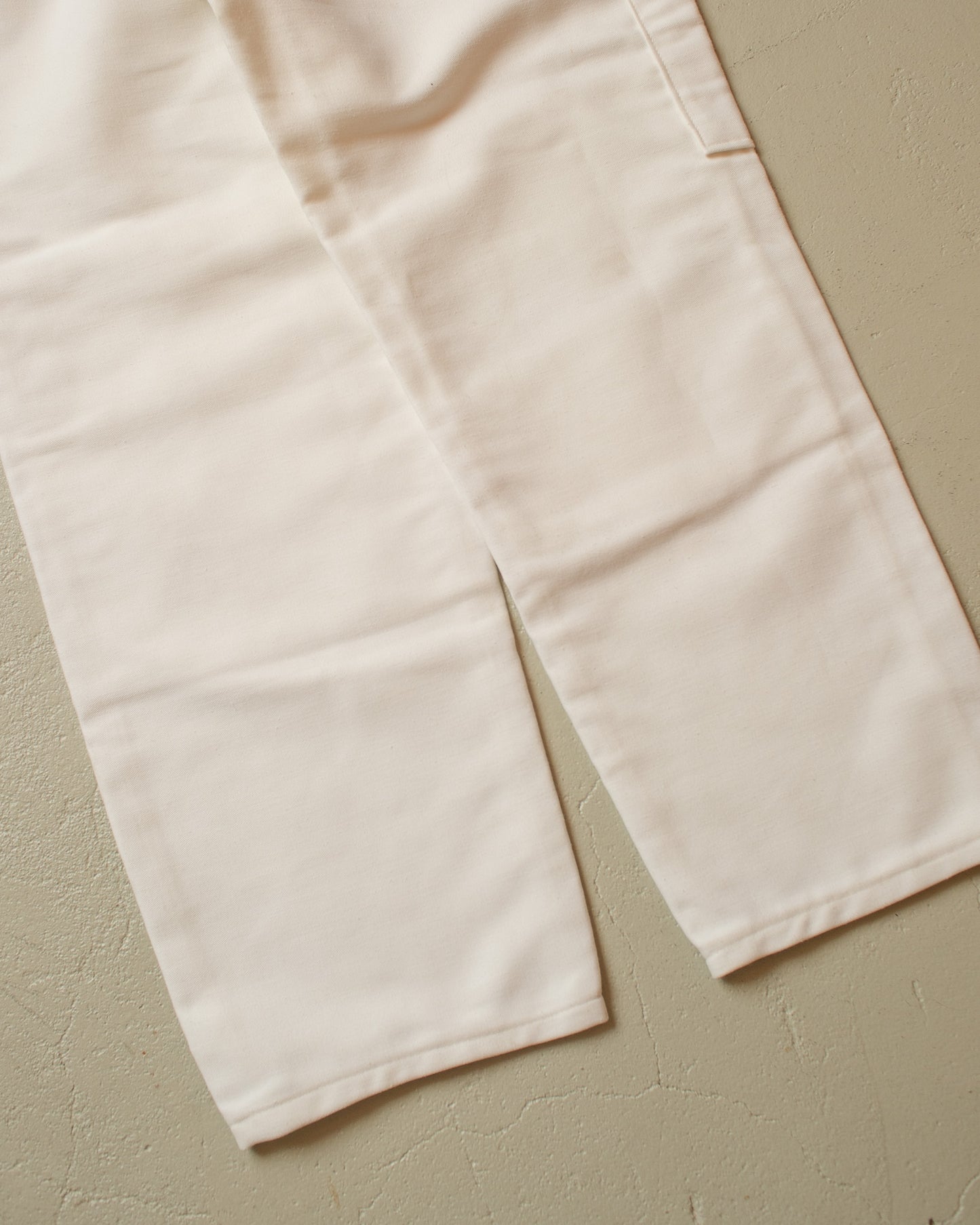1970s unworn "Double Knee" Workwear Pants white - W33 L30