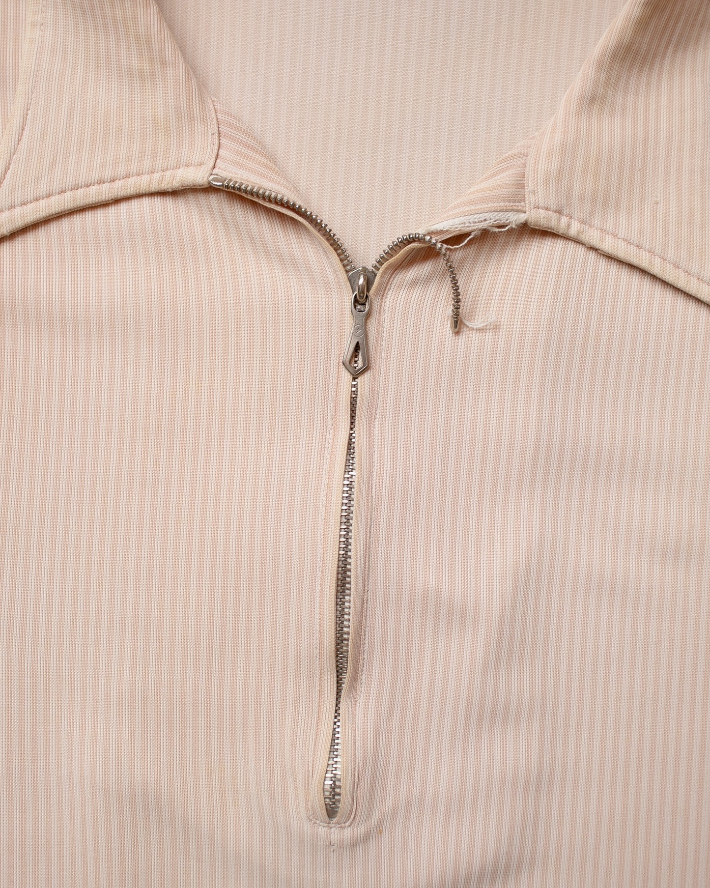 1940s German Graziella striped Spearoint Sport Shirt beige - S