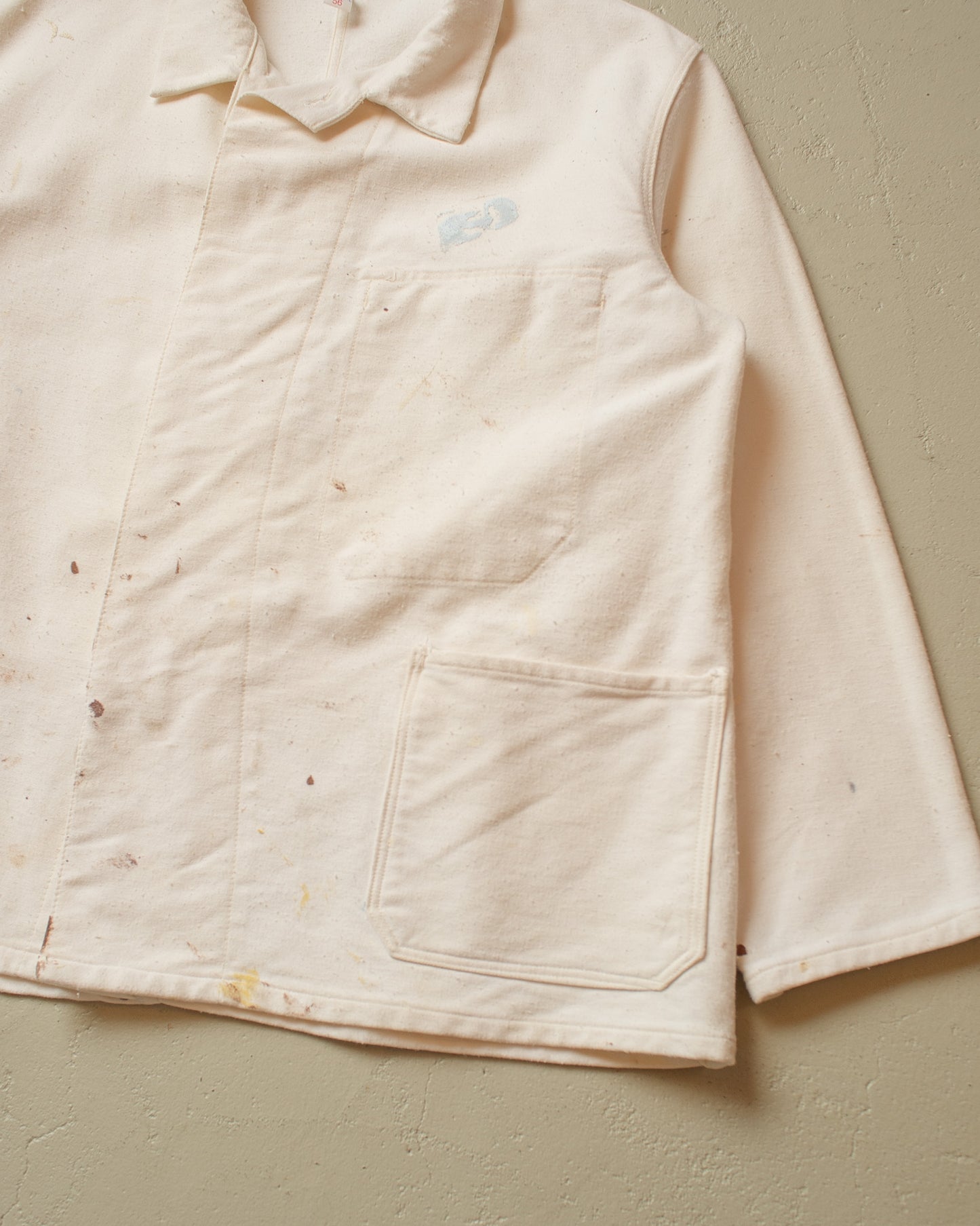 1970s Painter Moleskin Workwear Jacket white - XL/XXL