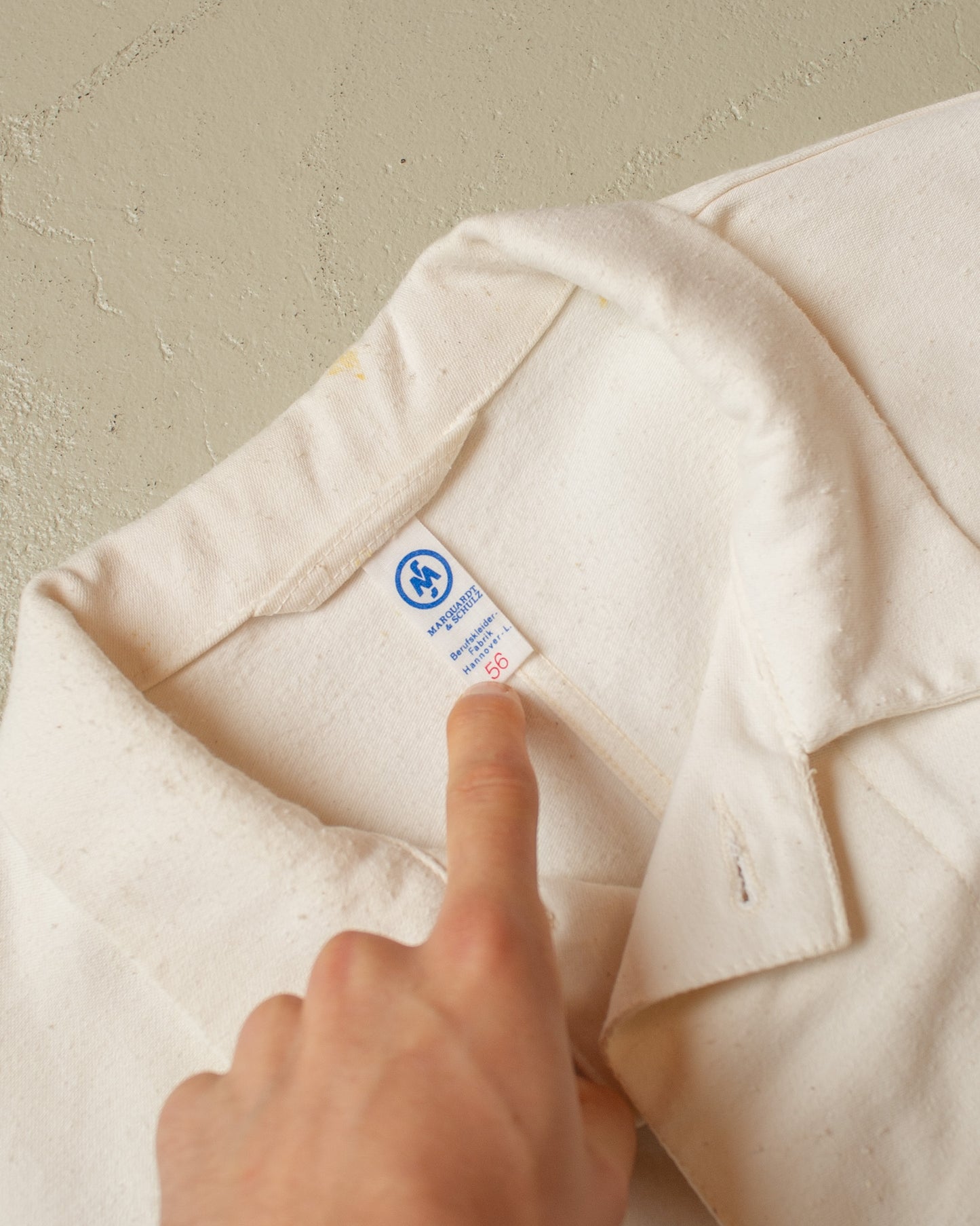 1970s Painter Moleskin Workwear Jacket white - XL/XXL