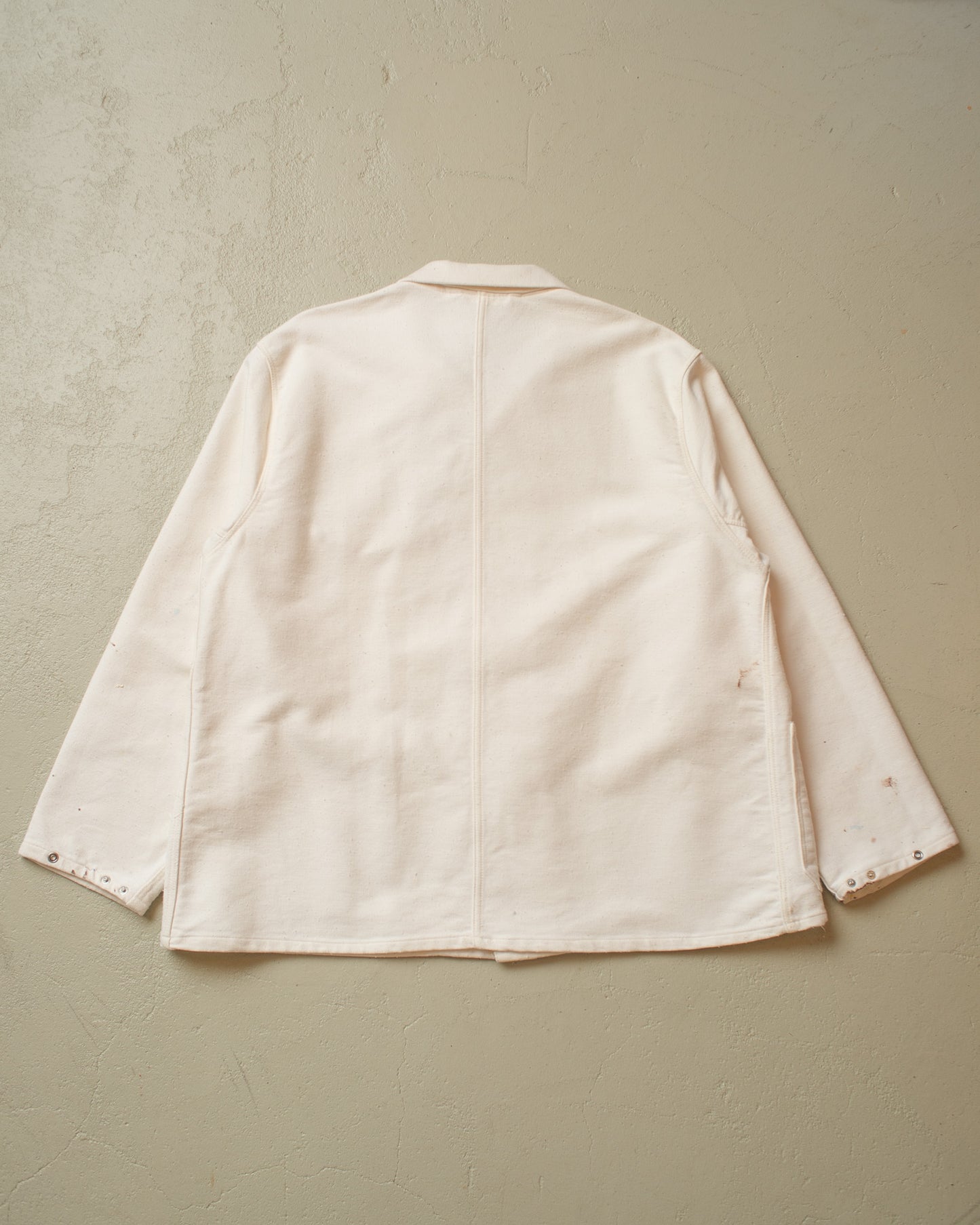 1970s Painter Moleskin Workwear Jacket white - XL/XXL