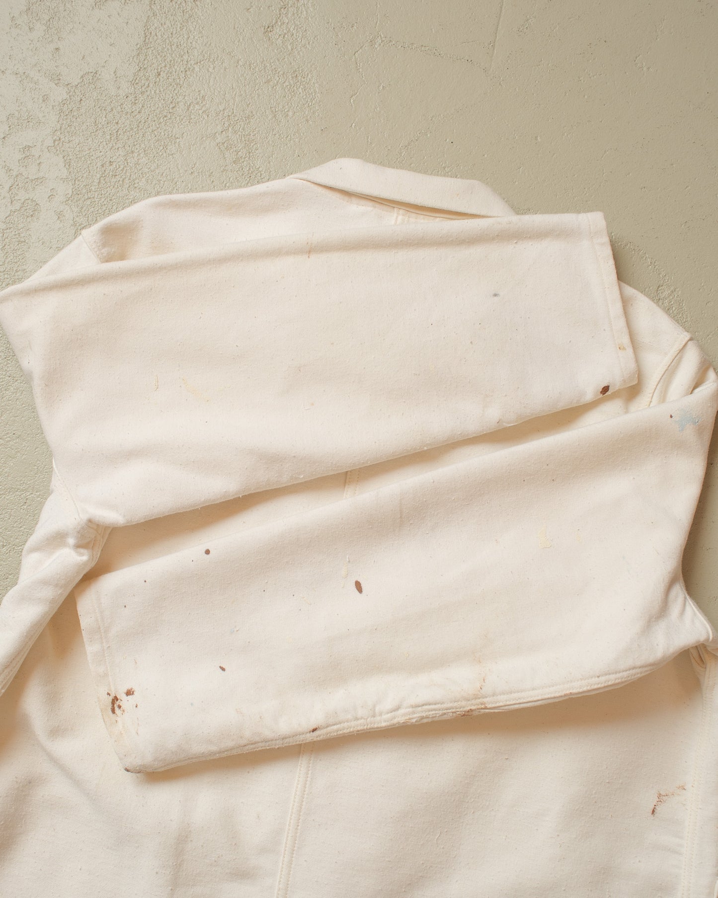 1970s Painter Moleskin Workwear Jacket white - XL/XXL