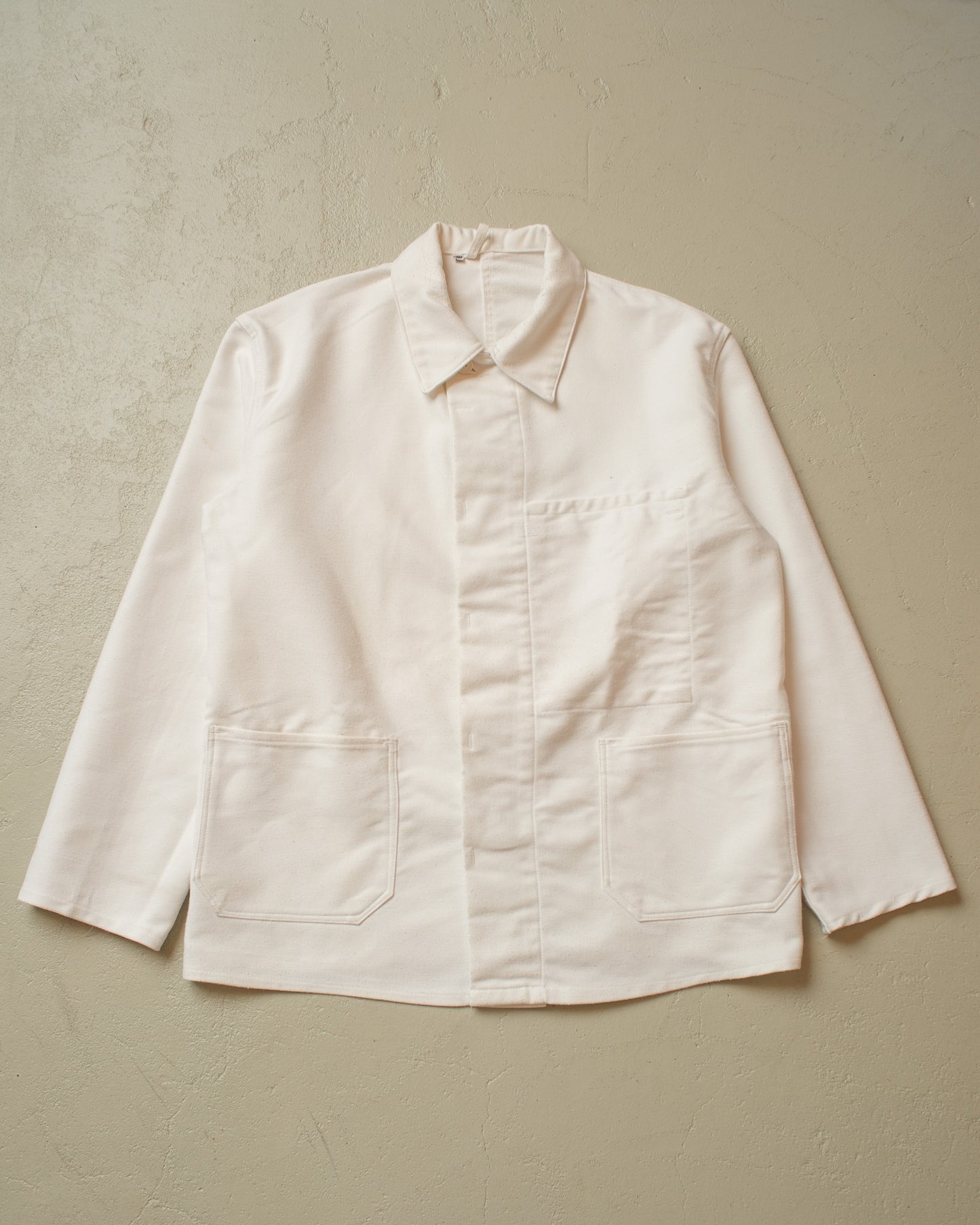 1970s Moleskin Workwear Jacket white - XXL