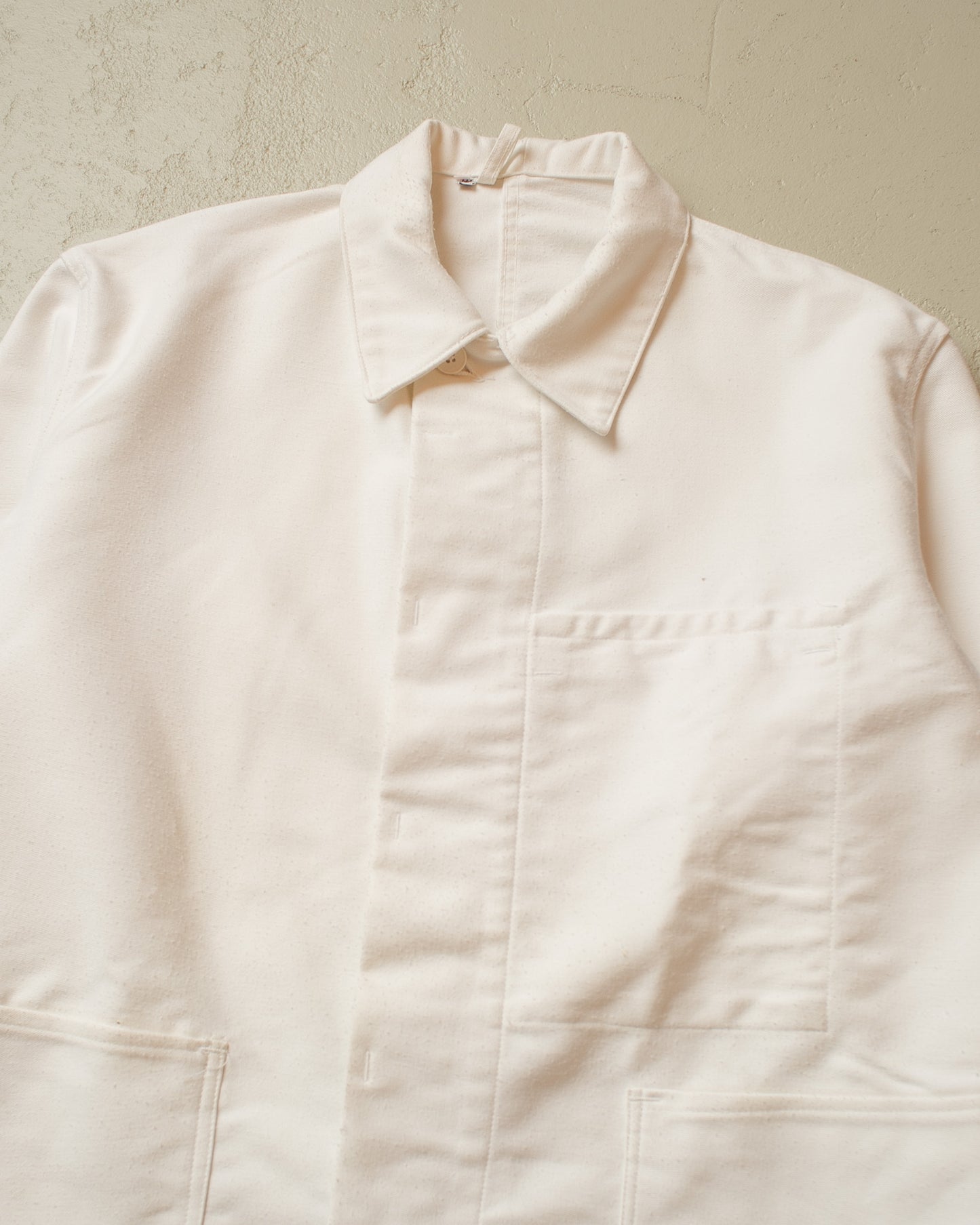 1970s Moleskin Workwear Jacket white - XXL