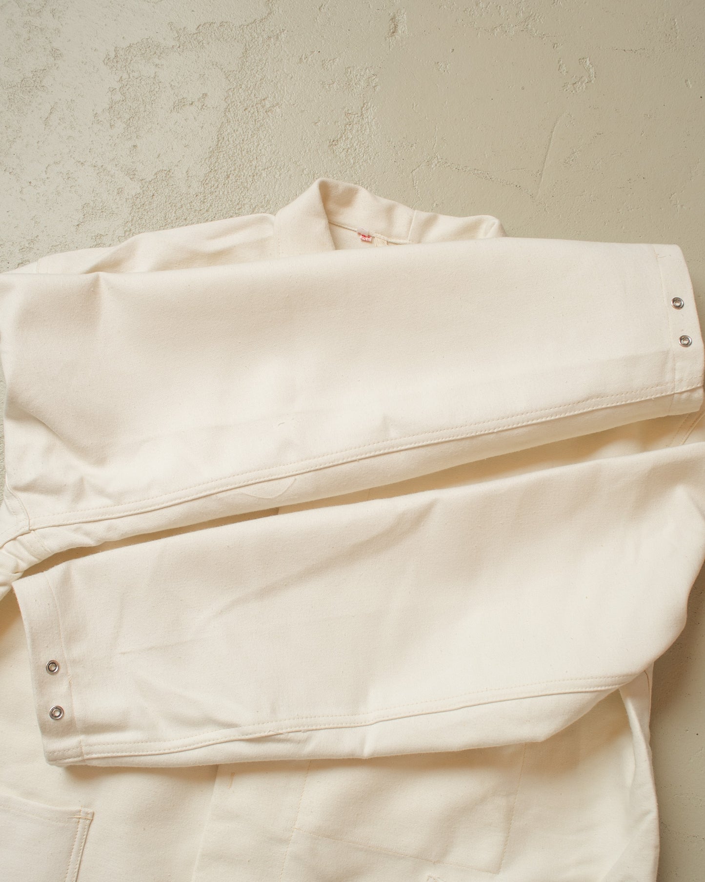 1970s Moleskin Workwear Jacket white - XXXL