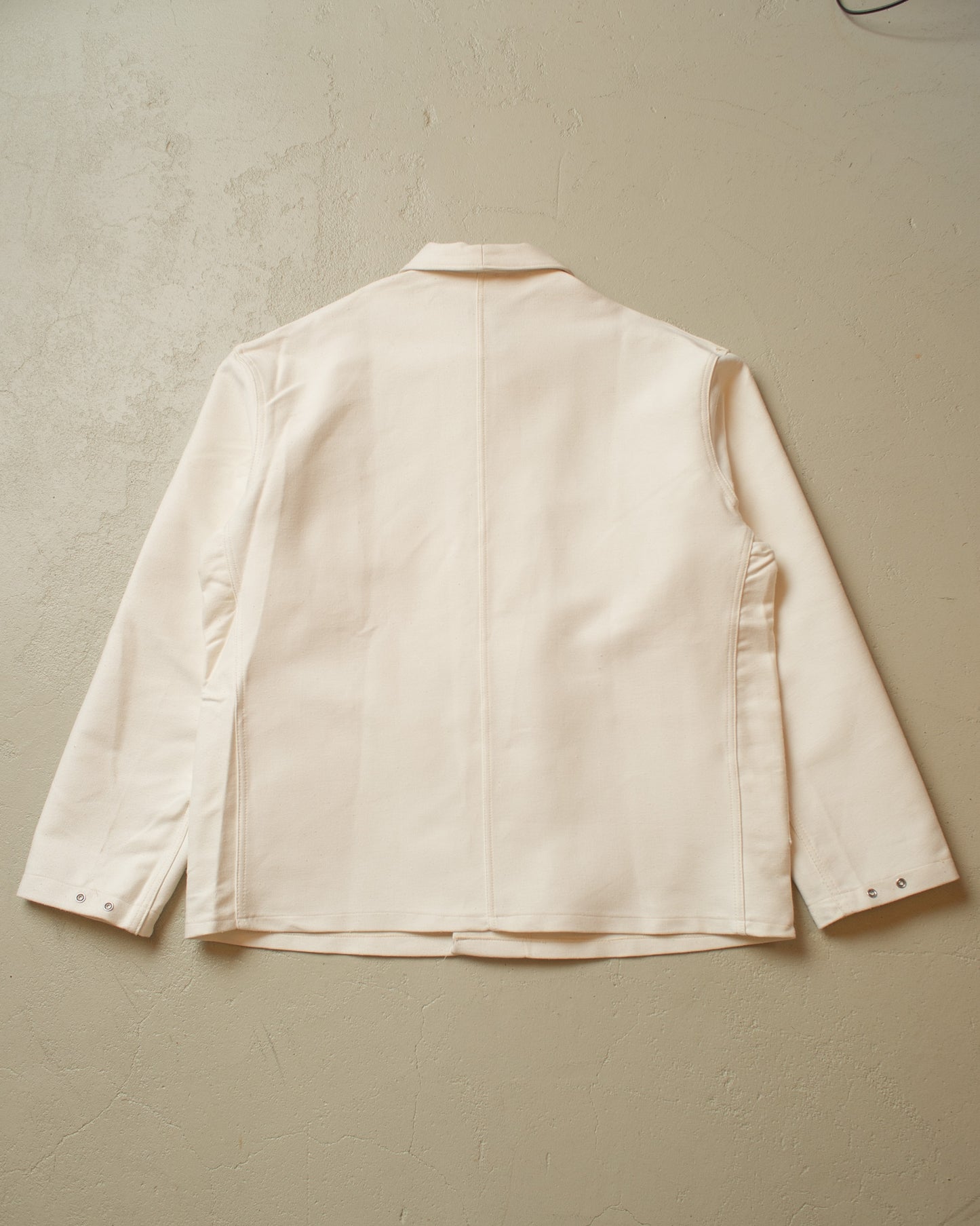 1970s Moleskin Workwear Jacket white - XXXL