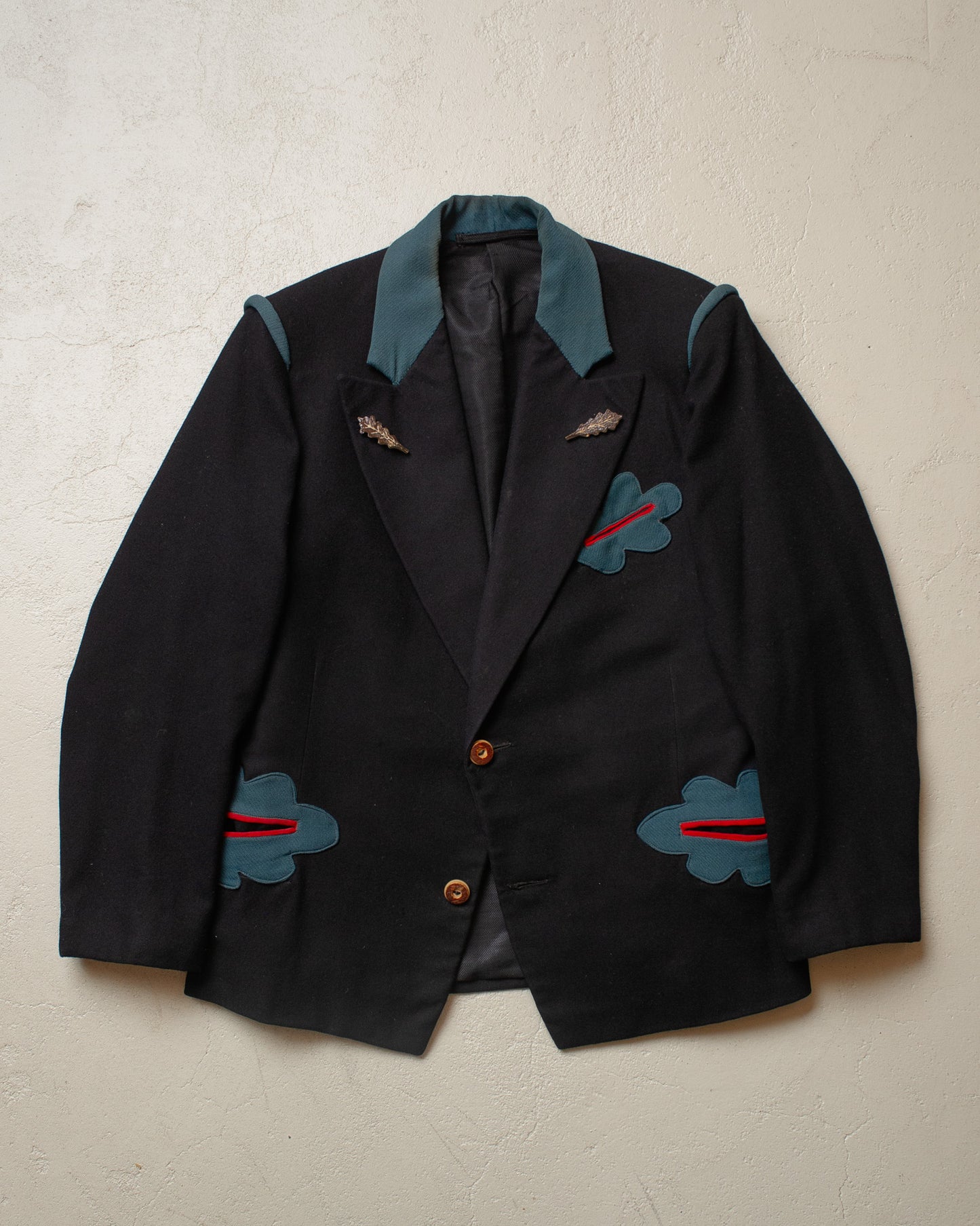 1920s/30s German "Janker" Traditional Jacket black - S