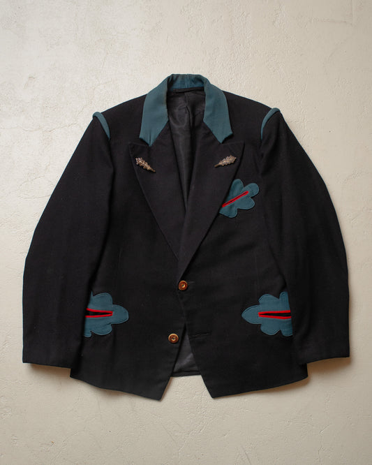 1920s/30s German "Janker" Traditional Jacket black - S